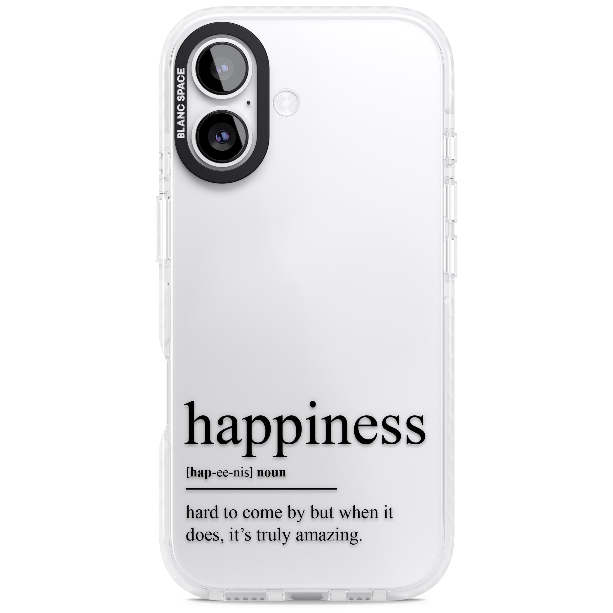 Happiness iPhone 17 Impact Clear Phone Case