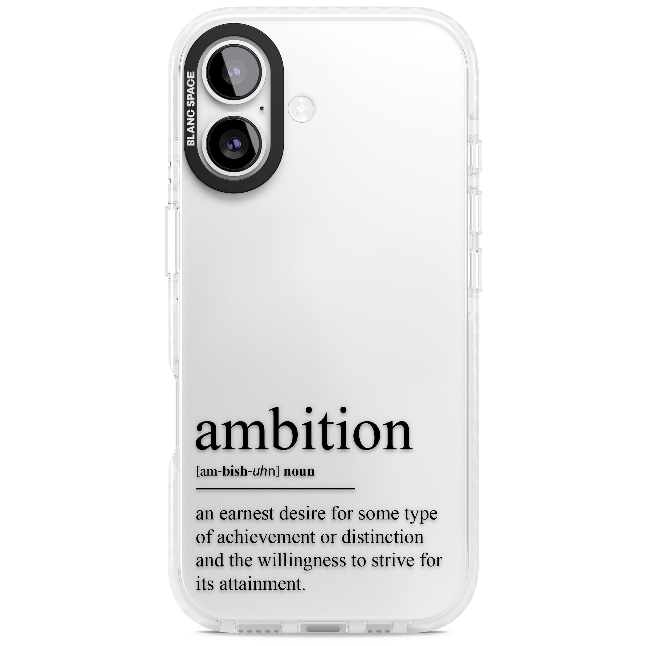 Ambition iPhone 17 Impact Clear Phone Case