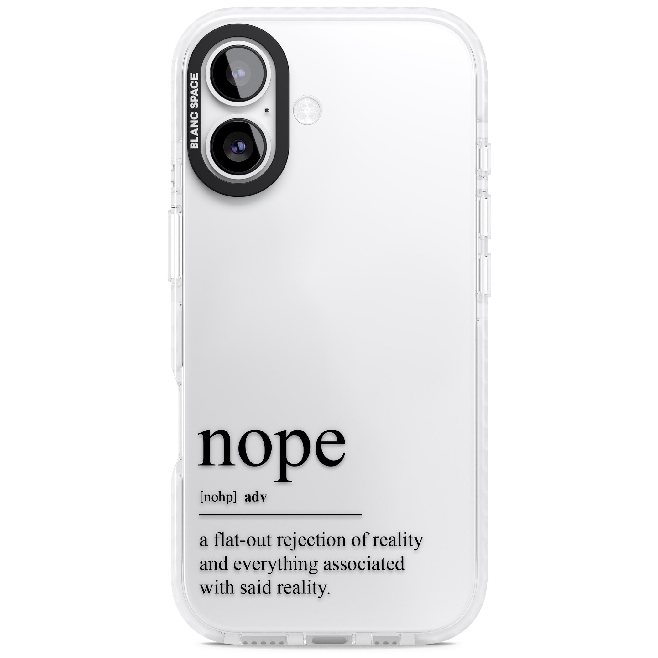 Nope iPhone 17 Impact Clear Phone Case