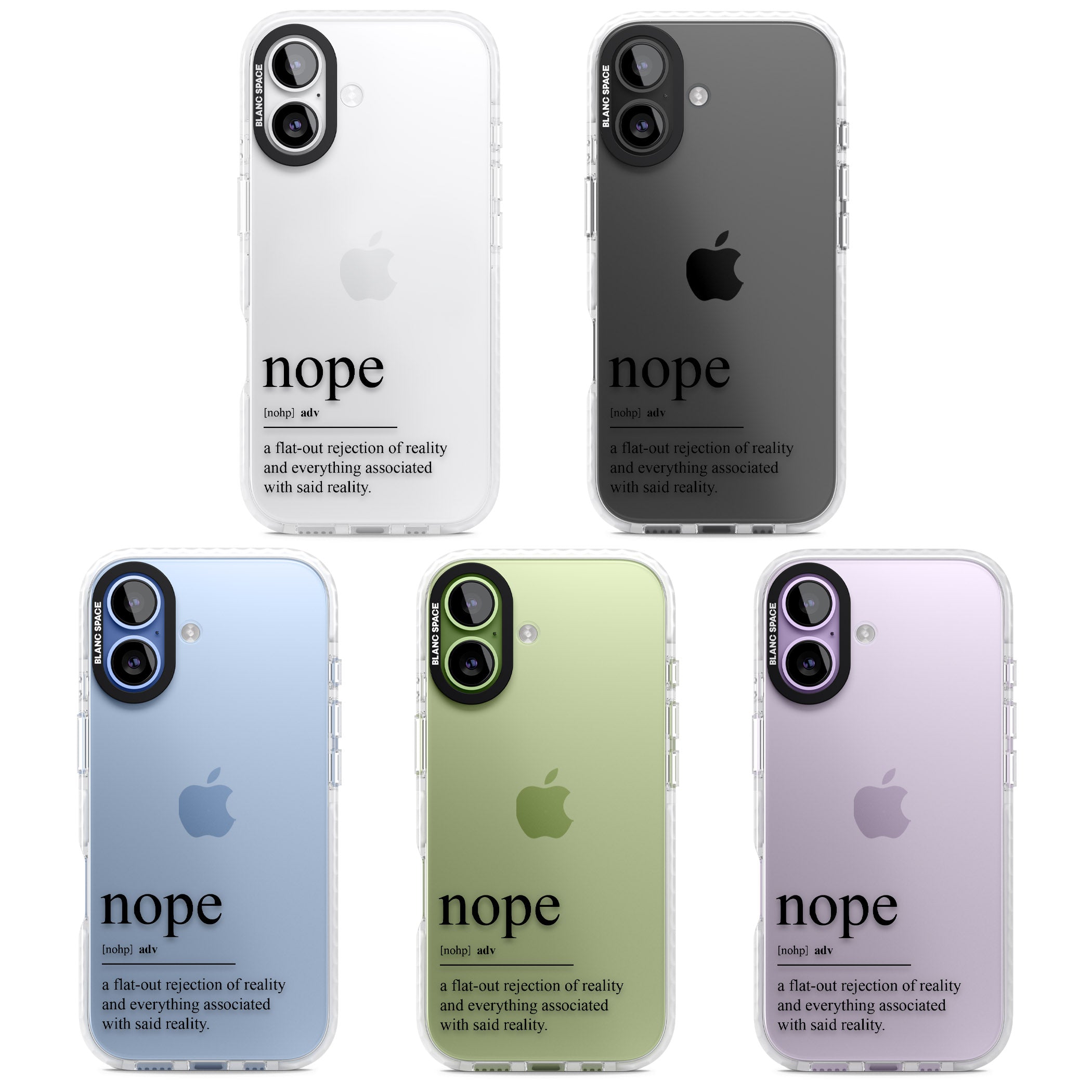 Nope iPhone 17 Impact Clear Phone Case APT Impact Protection
