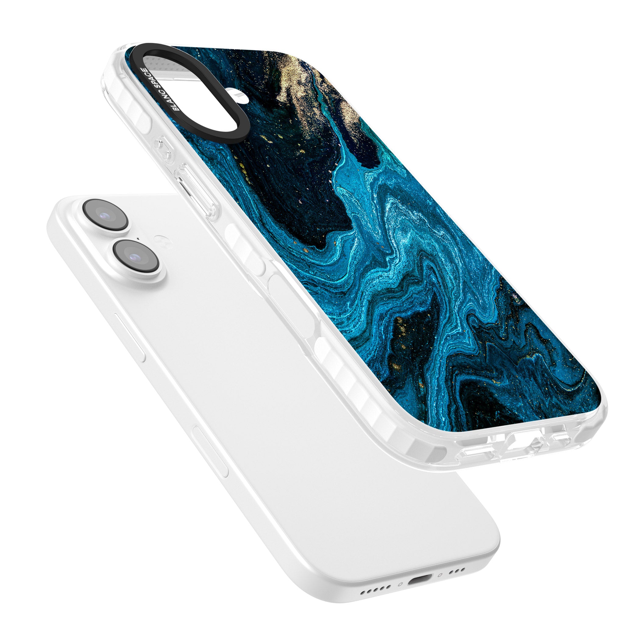 Saphire Lagoon iPhone 17 Impact Clear Phone Case Colours
