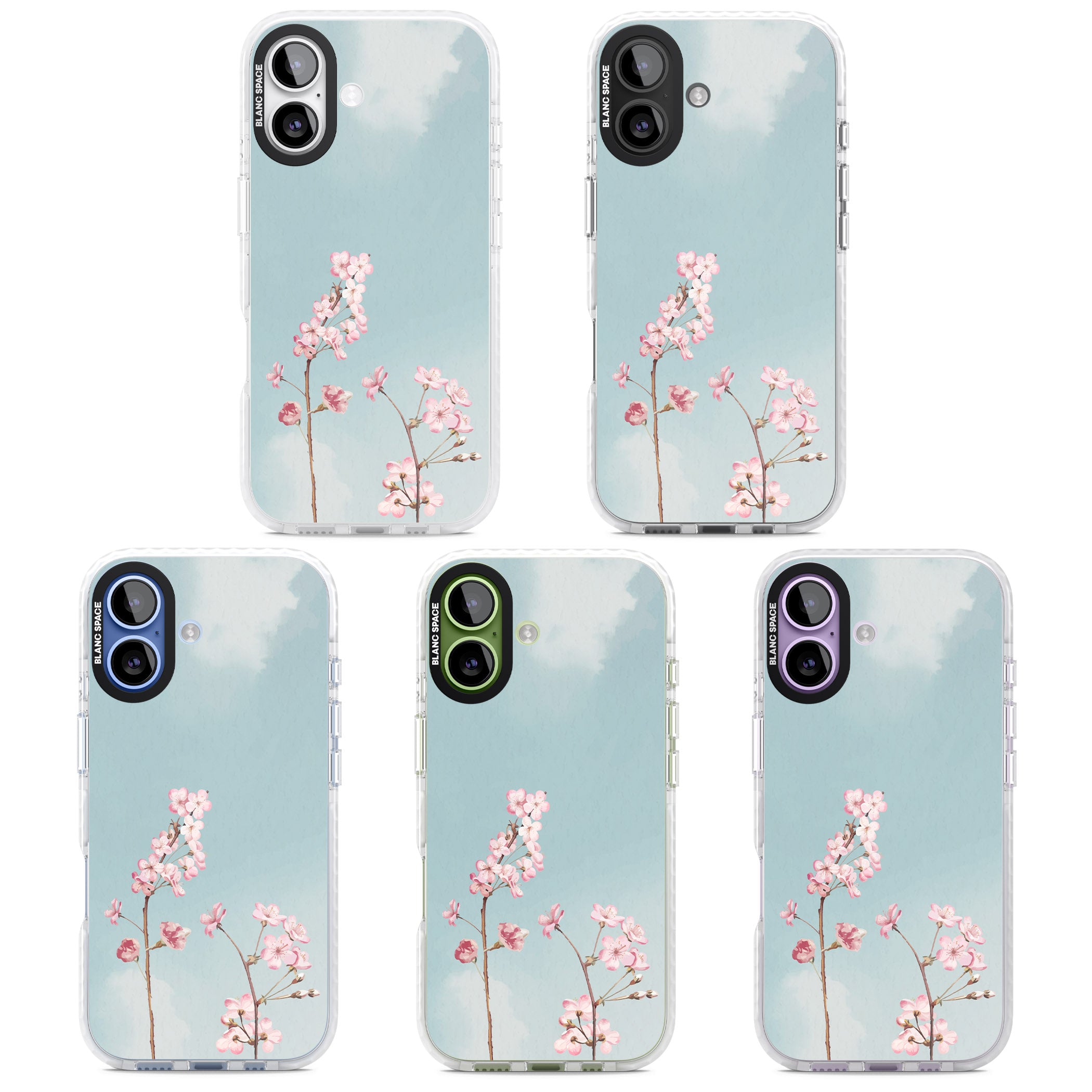 Blossom Flower Sky iPhone 17 Impact Clear Phone Case APT Impact Protection
