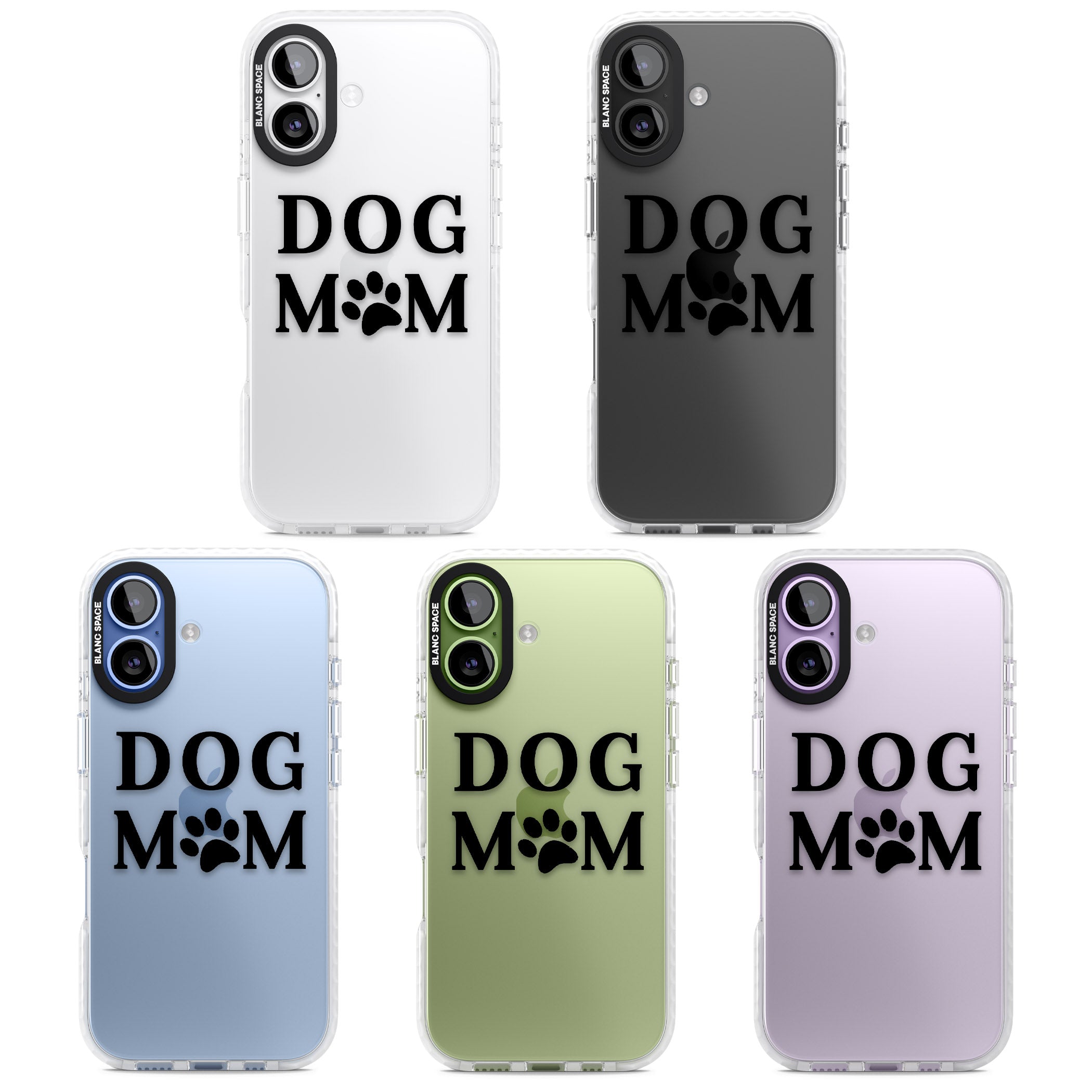 Dog Mom iPhone 17 Impact Clear Phone Case APT Impact Protection