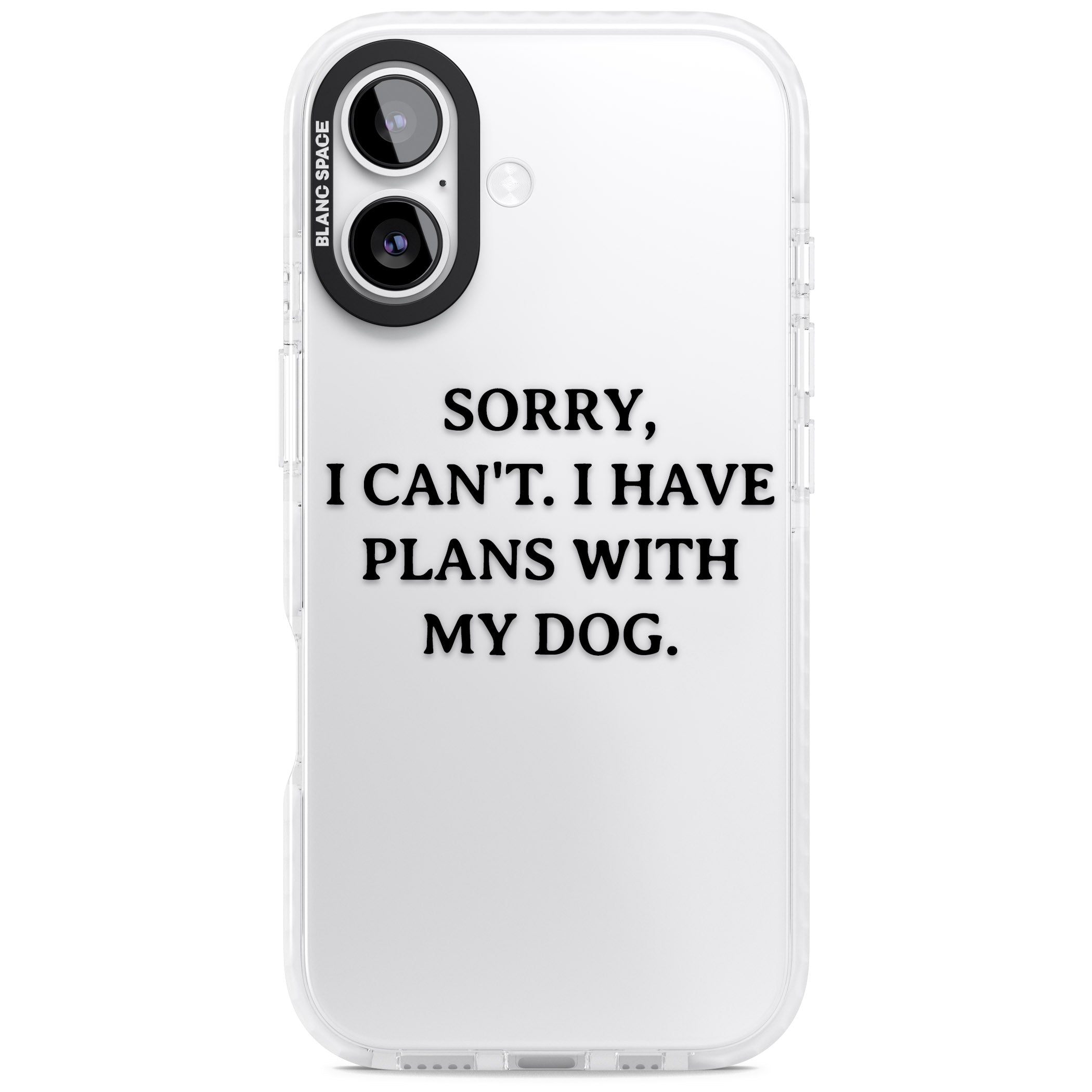 I Have Plans With My Dog iPhone 17 Impact Clear Phone Case