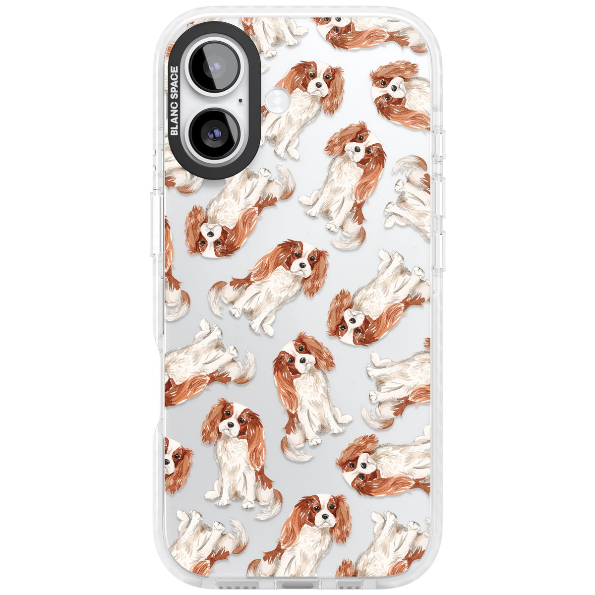 Cavalier King Charles Spaniel iPhone 16 / iPhone 16 Plus / iPhone 17 Impact Clear Phone Case front