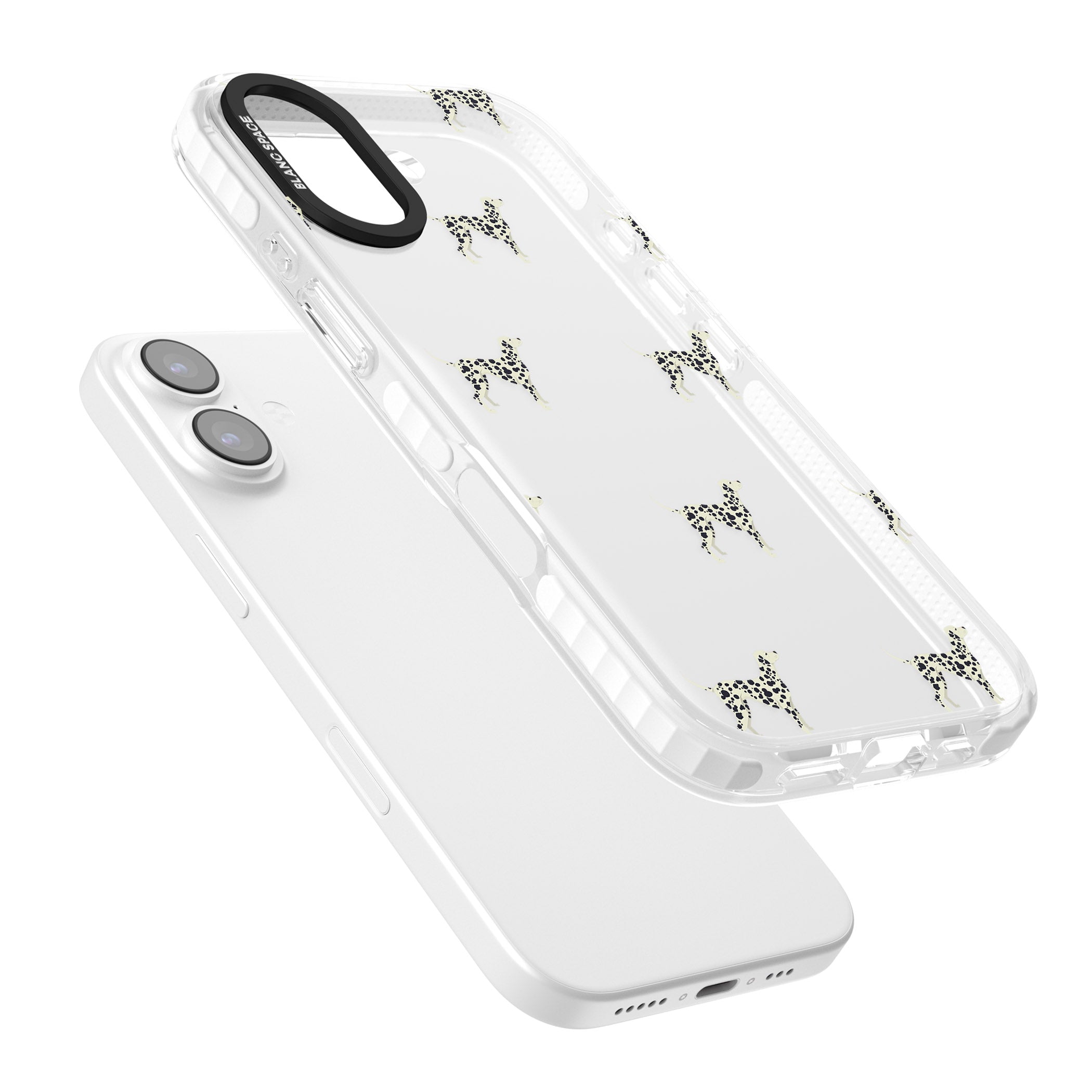 Dalmatian Dog Pattern iPhone 17 Impact Clear Phone Case Colours