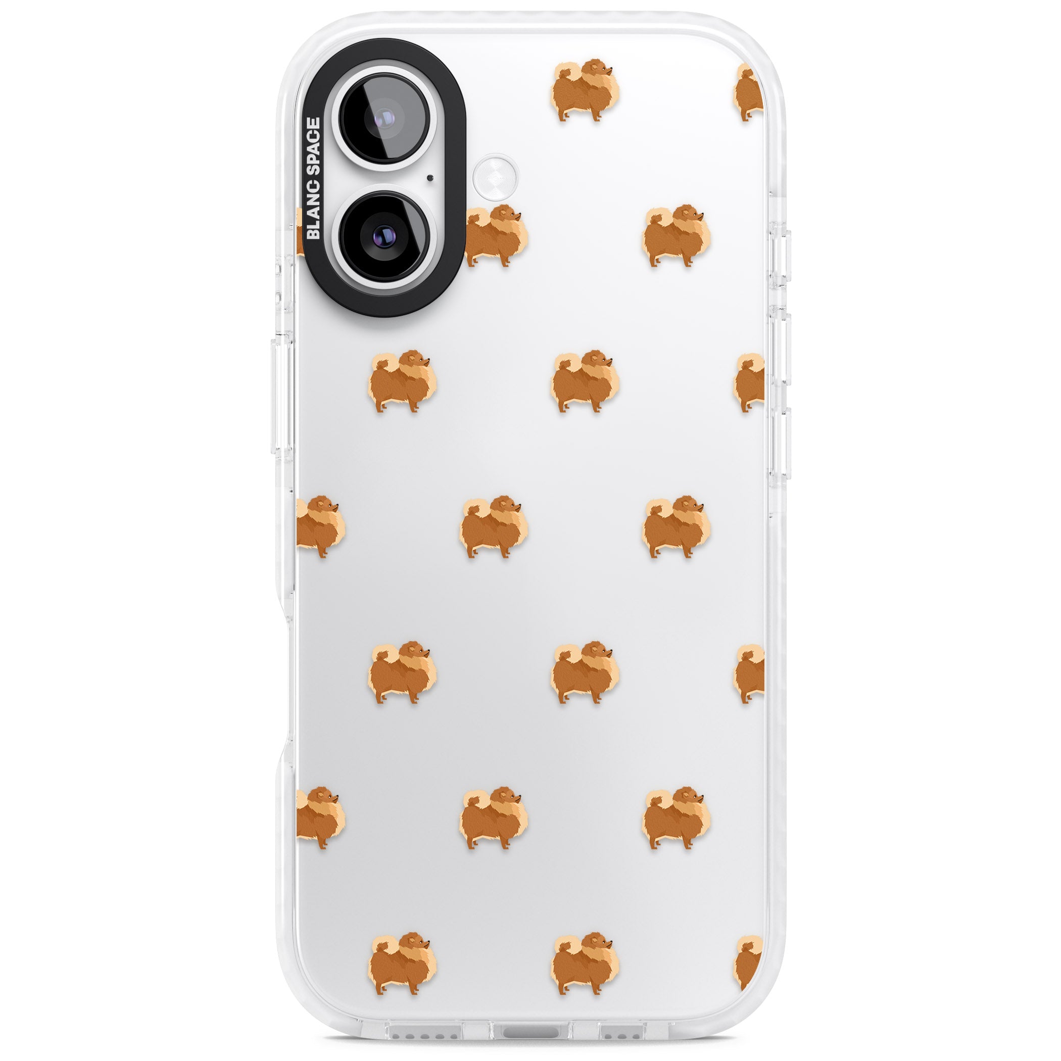 Pomeranian Delight iPhone 17 Impact Clear Phone Case