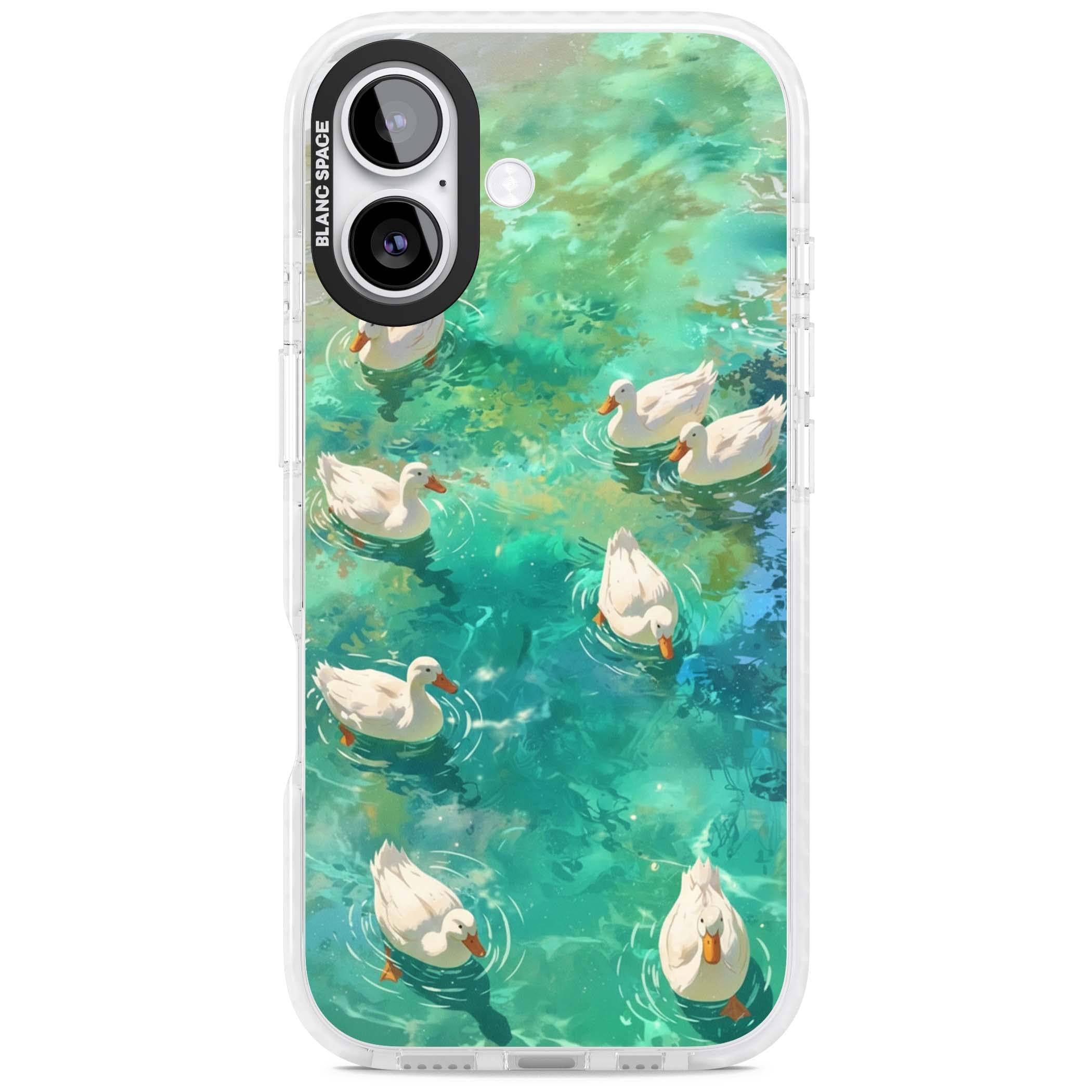 Ducks In The Pond for her iPhone case | Black Impact case for iPhone 17