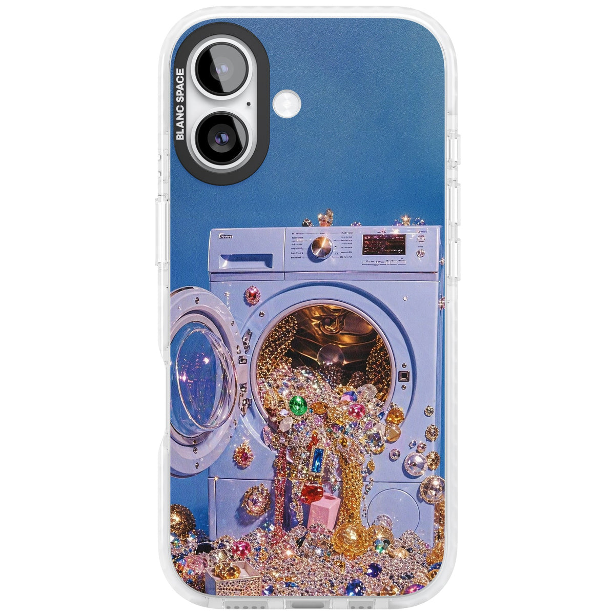 Gem Laundry iPhone 16 / iPhone 16 Plus / iPhone 17 Impact Clear Phone Case front