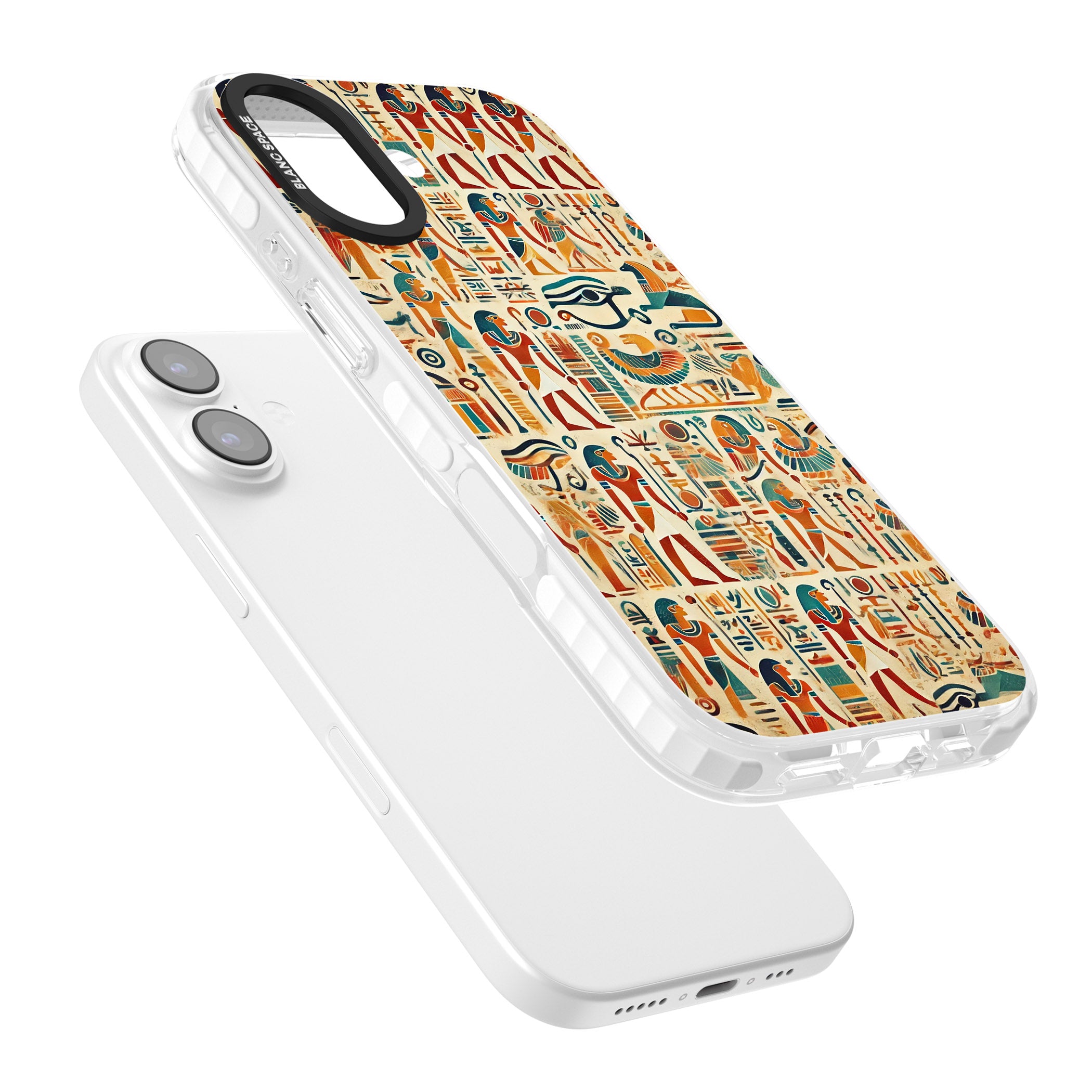 Egyptian Heiroglyphics iPhone 17 Impact Clear Phone Case Colours
