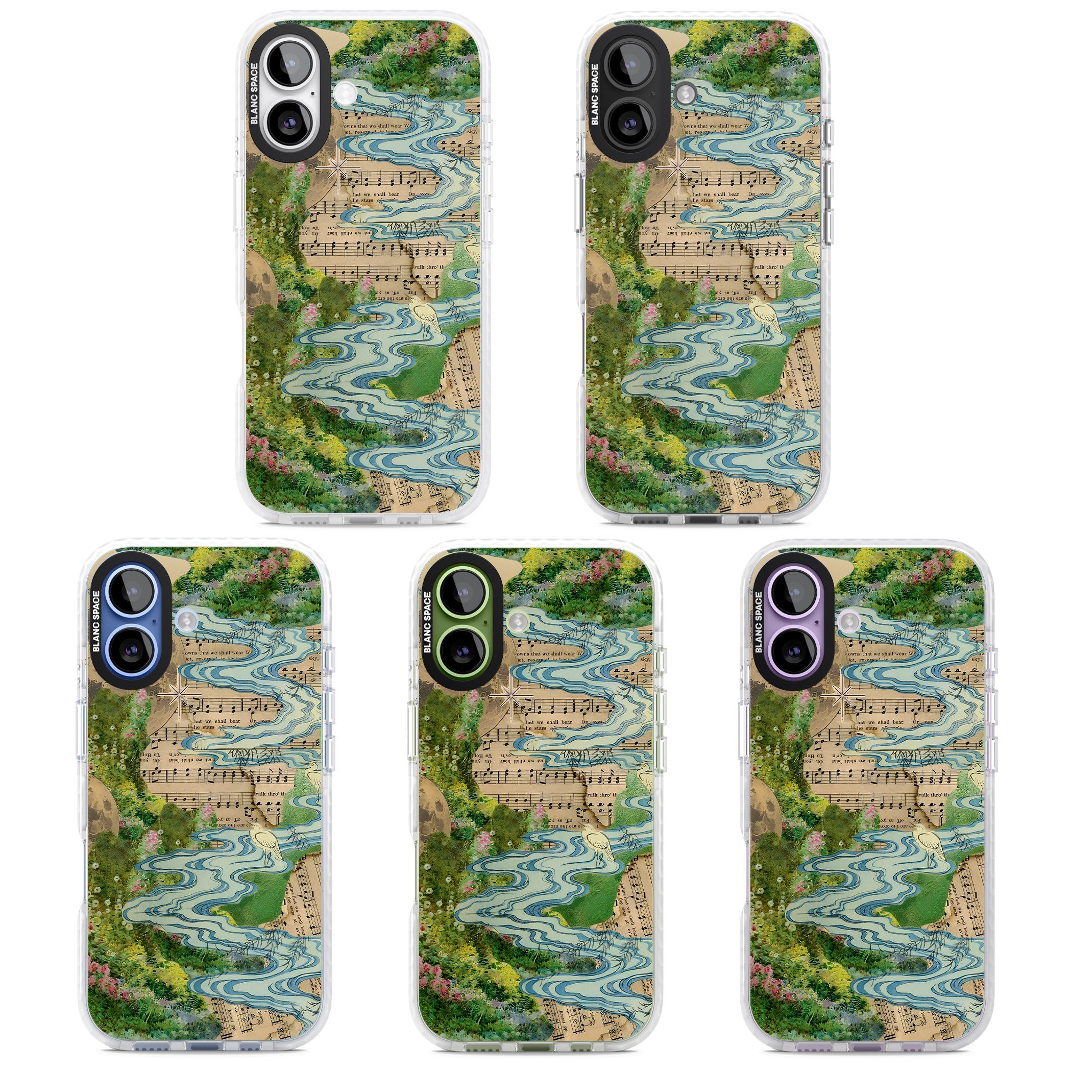 Musical River iPhone 17 Impact Clear Phone Case APT Impact Protection