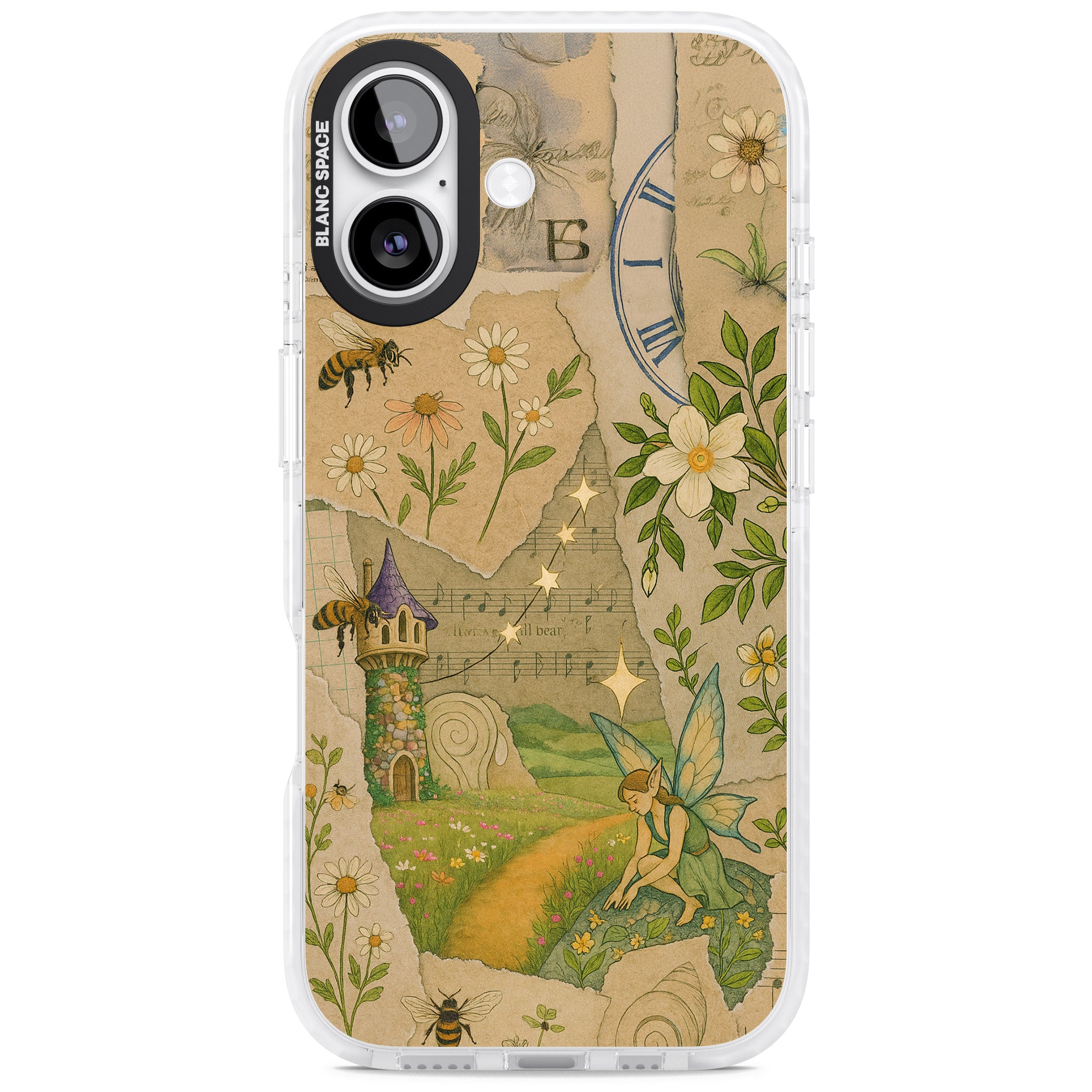 Floral Fairy Collage iPhone 17 Impact Clear Phone Case