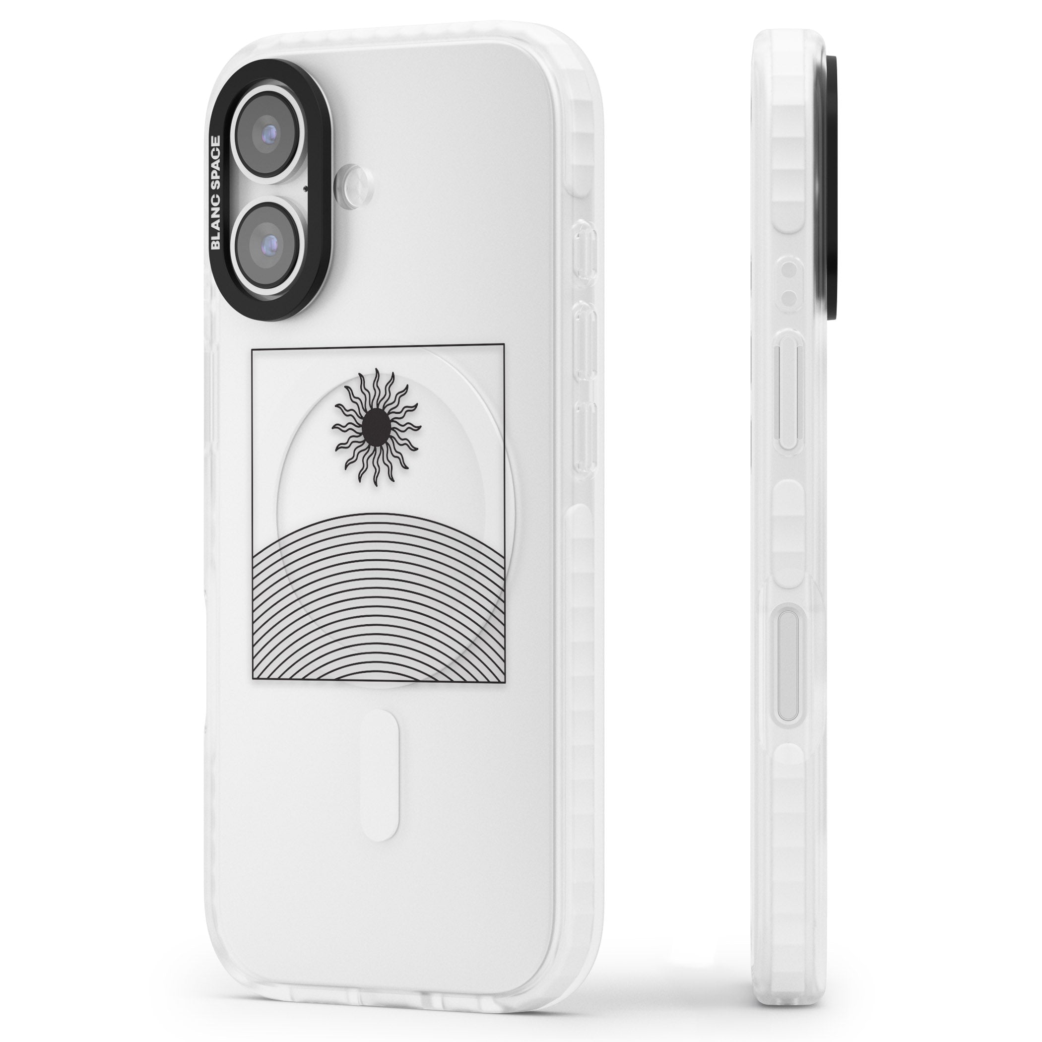 Cosmic Radiance iPhone 17 Impact Clear Phone Case Side Profile