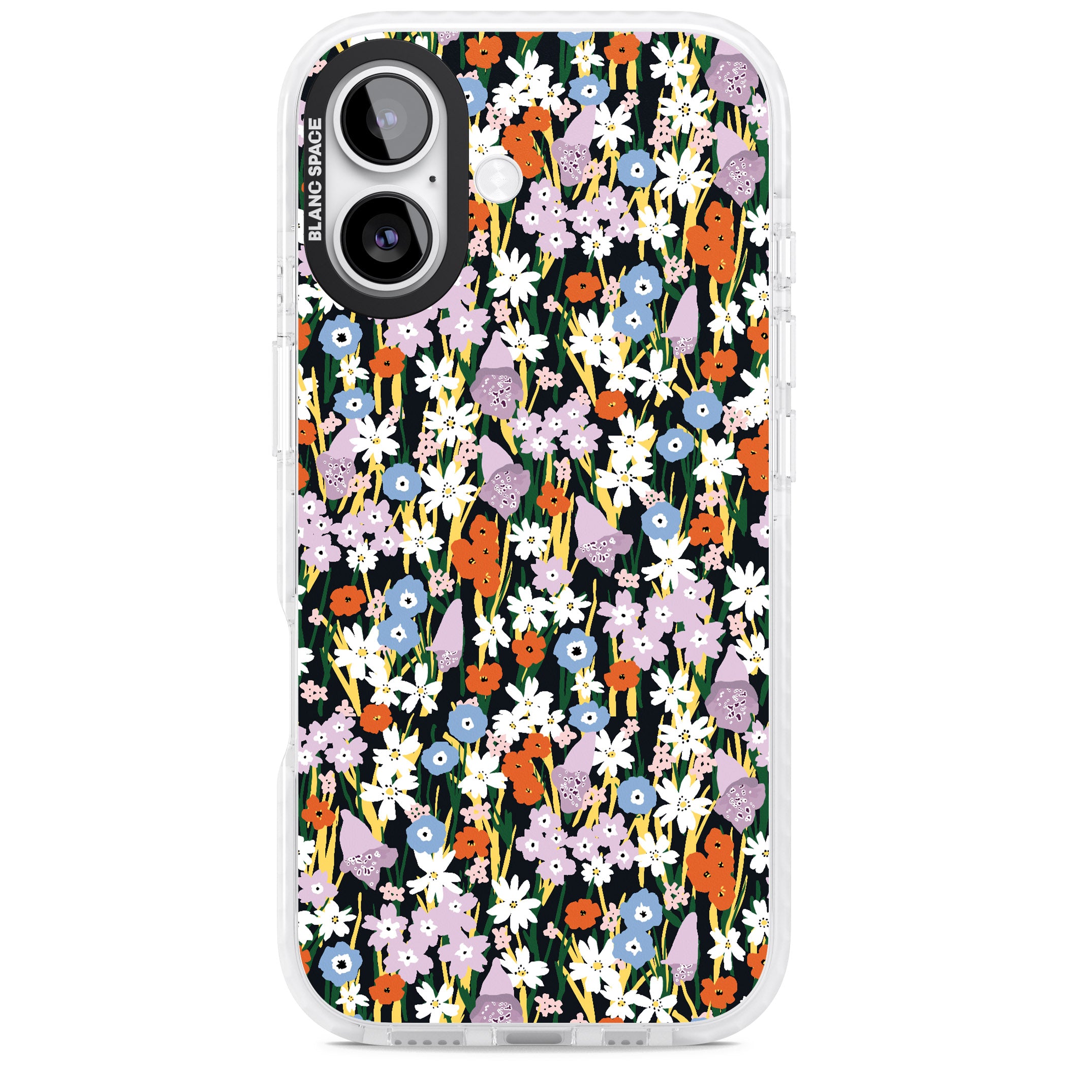 Energetic Floral Mix iPhone 17 Impact Clear Phone Case