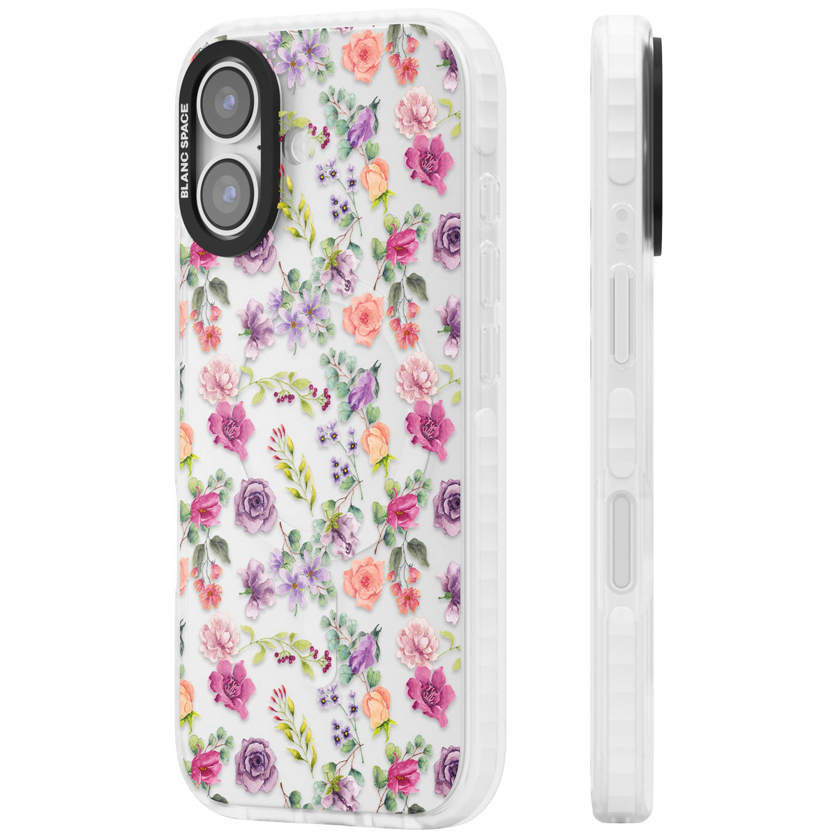 Sunday Flowers iPhone 16 / iPhone 16 Plus / iPhone 17 Impact Clear Phone Case side