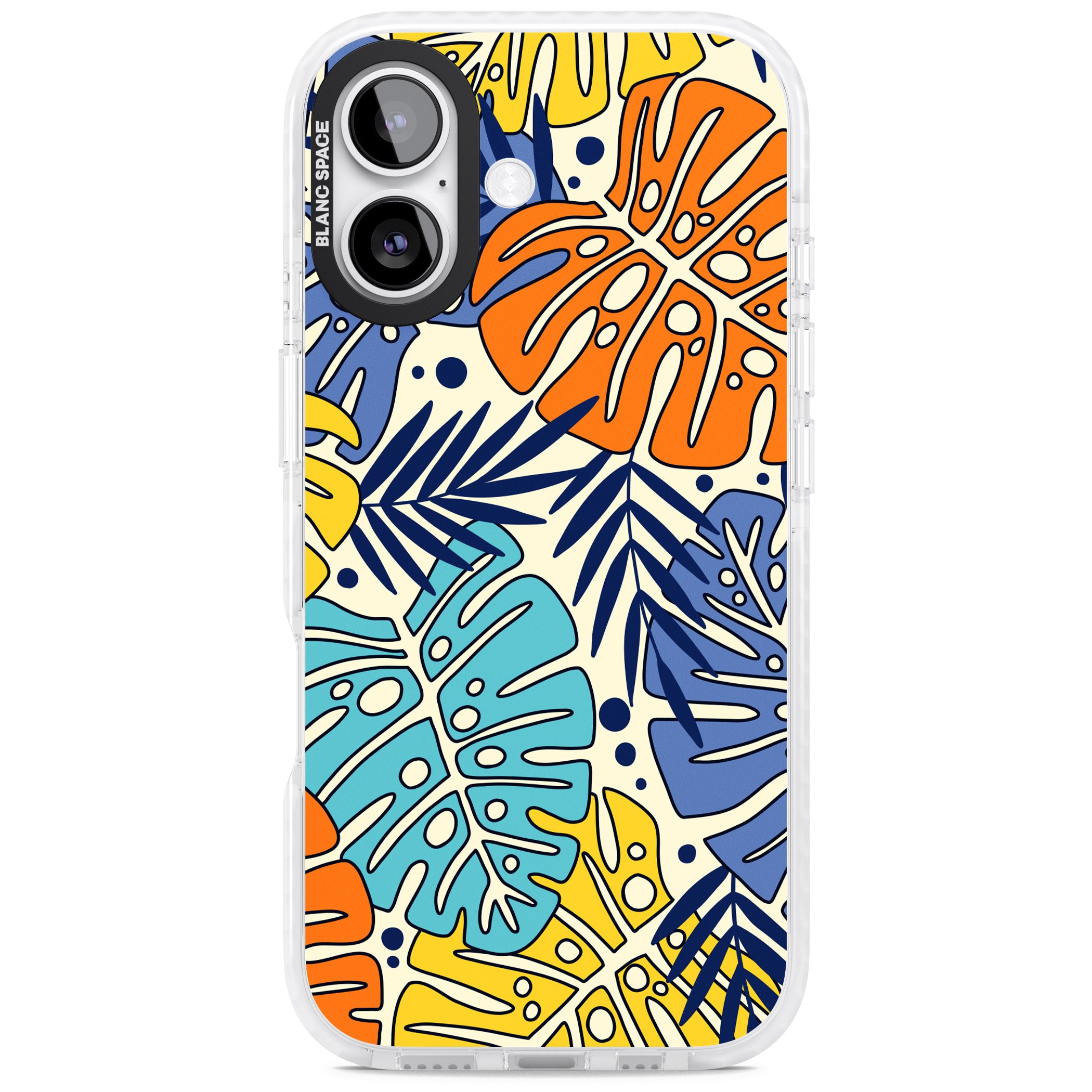 Beach Leaves iPhone 17 Impact Clear Phone Case