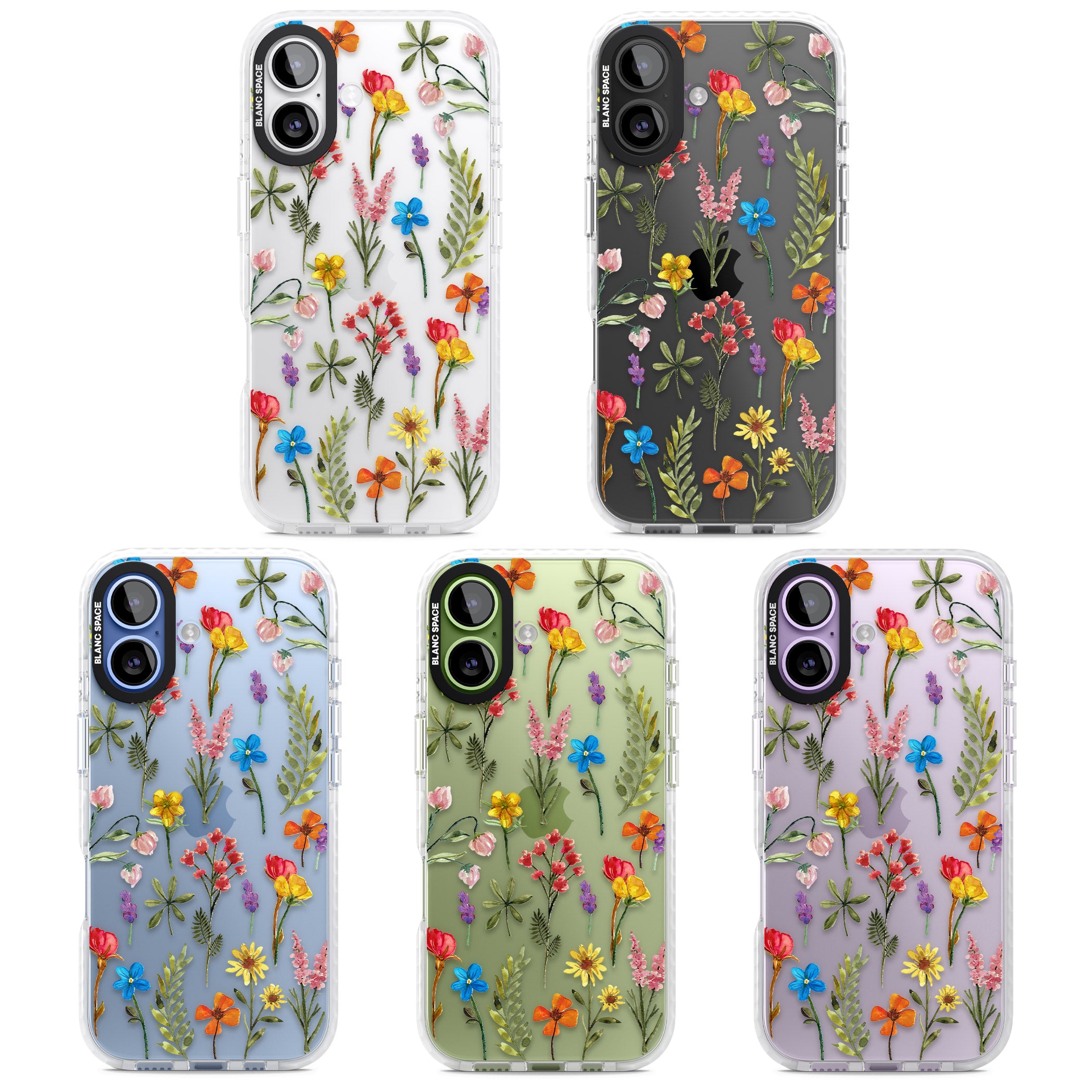 Spring Botanicals iPhone 17 Impact Clear Phone Case APT Impact Protection
