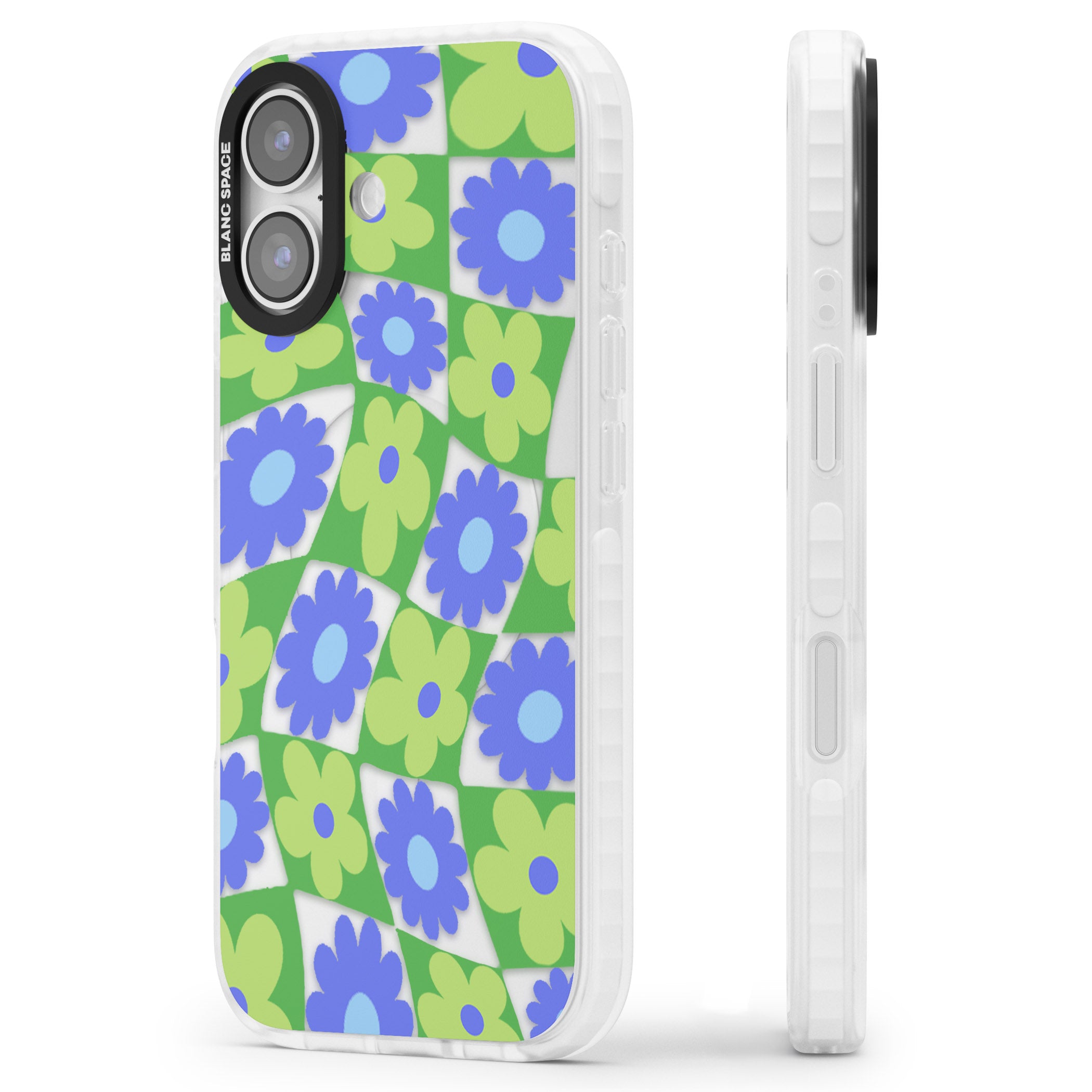 Garden Party iPhone 17 Impact Clear Phone Case Side Profile