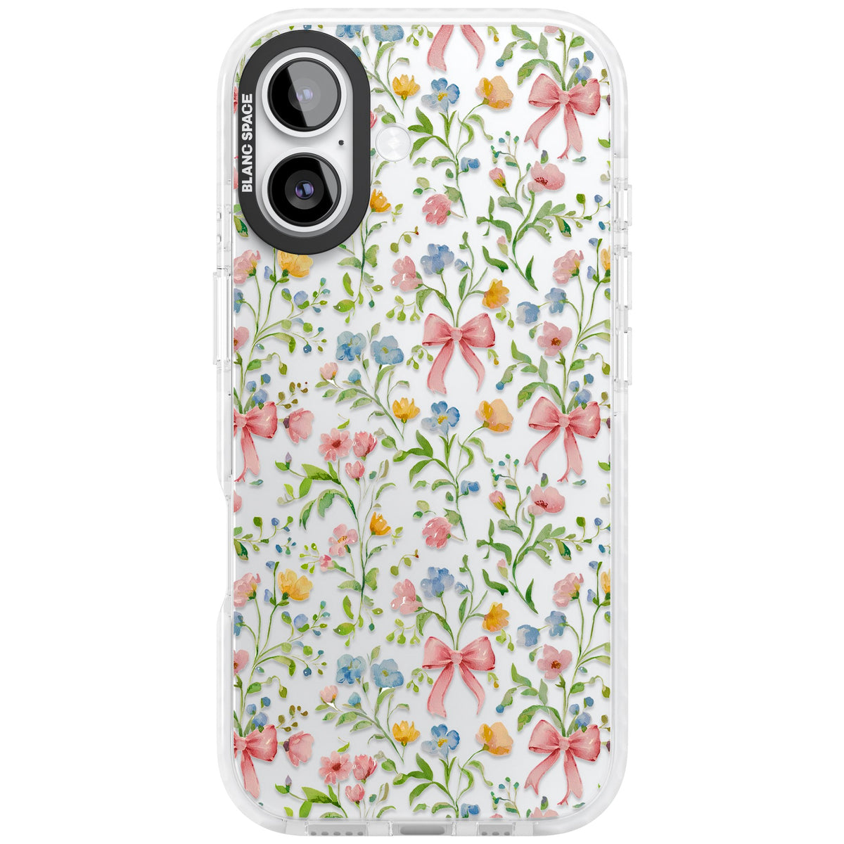 Ribbons & Wildflowers iPhone 16 / iPhone 16 Plus / iPhone 17 Impact Clear Phone Case front
