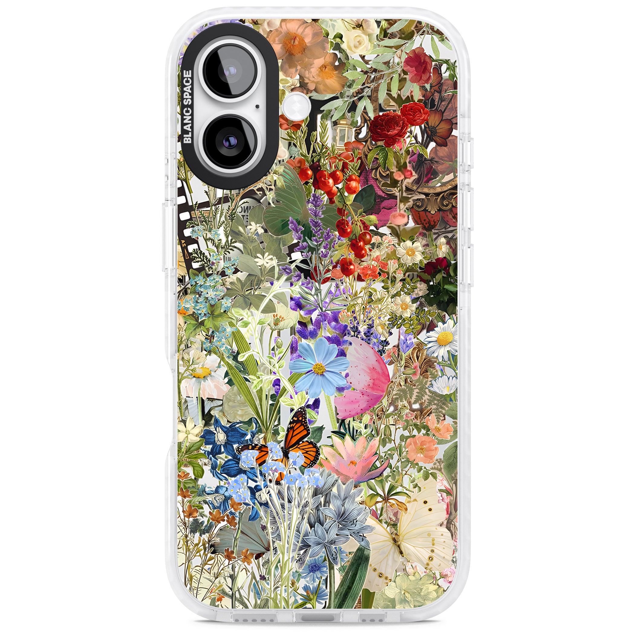 Flower Mix Collage iPhone 17 Impact Clear Phone Case