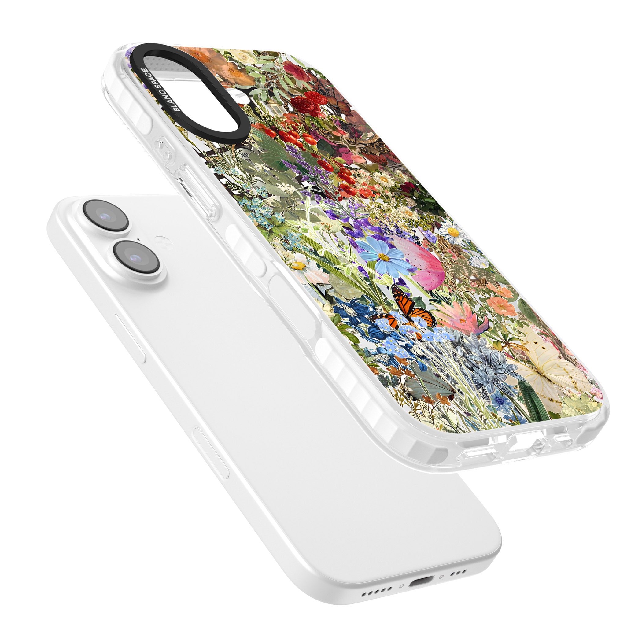Flower Mix Collage iPhone 17 Impact Clear Phone Case Colours