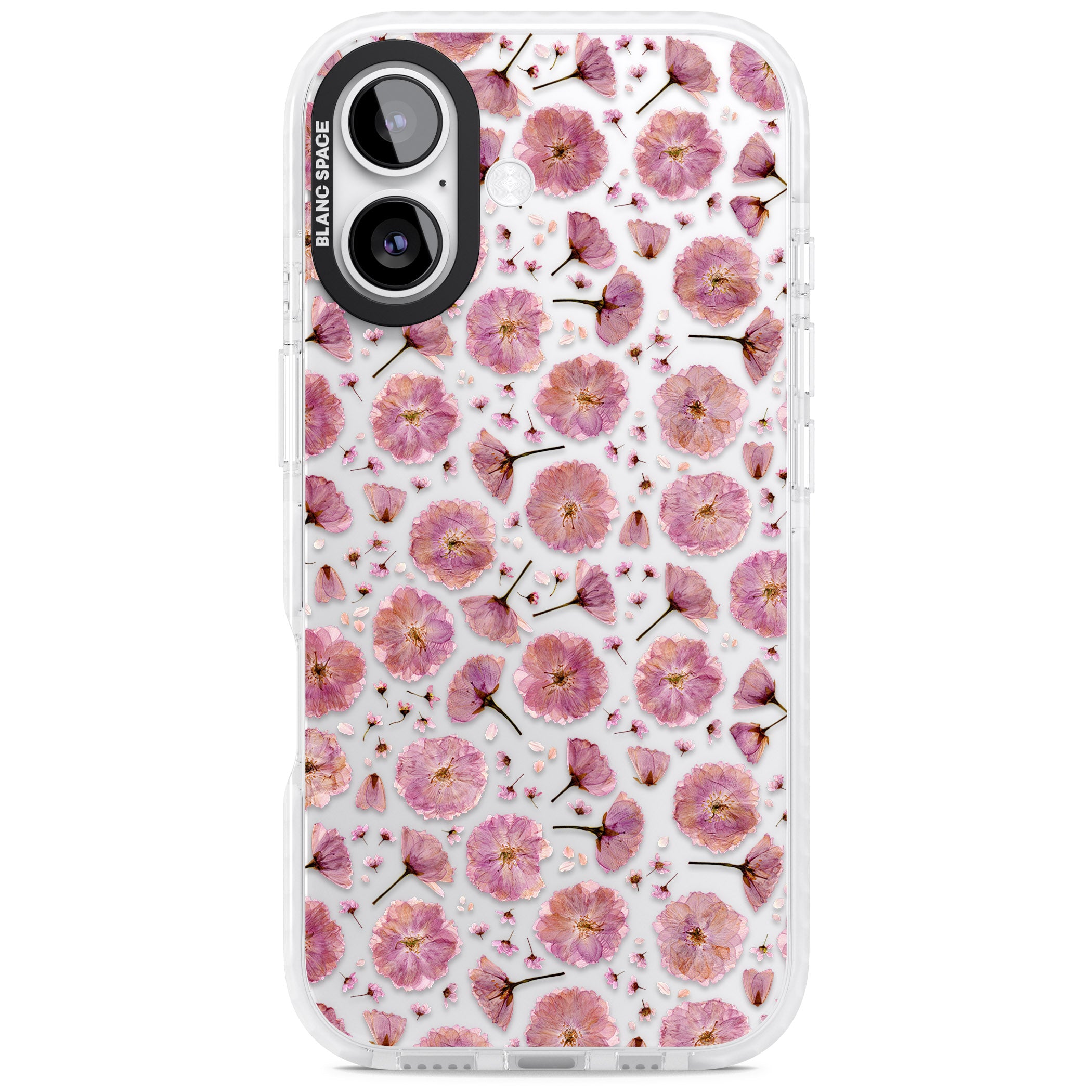 Pink Florals & Blossom iPhone 17 Impact Clear Phone Case