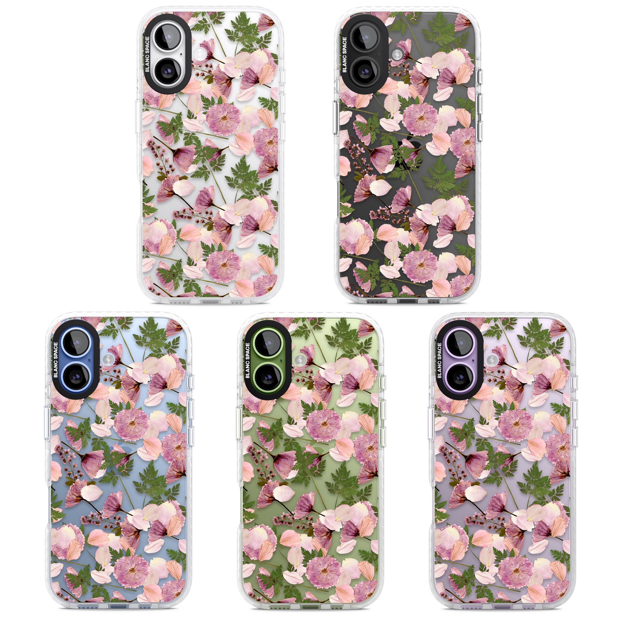 Pink Floral Appreciation iPhone 17 Impact Clear Phone Case APT Impact Protection