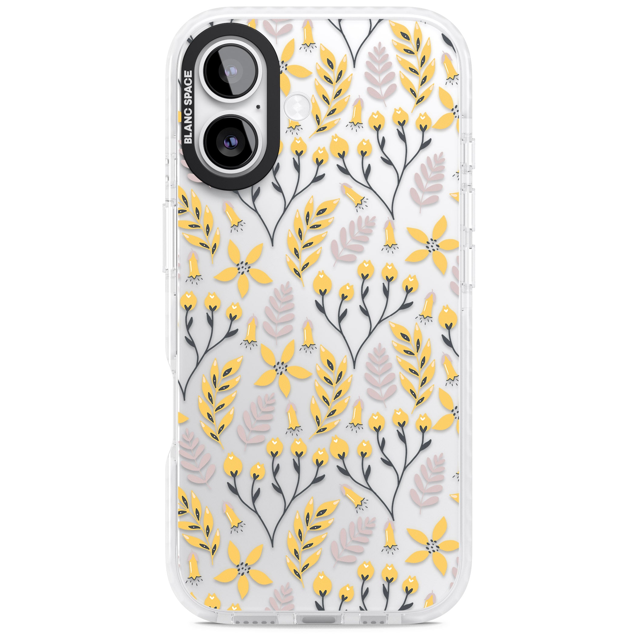 Yellow Floral Vibrance iPhone 17 Impact Clear Phone Case