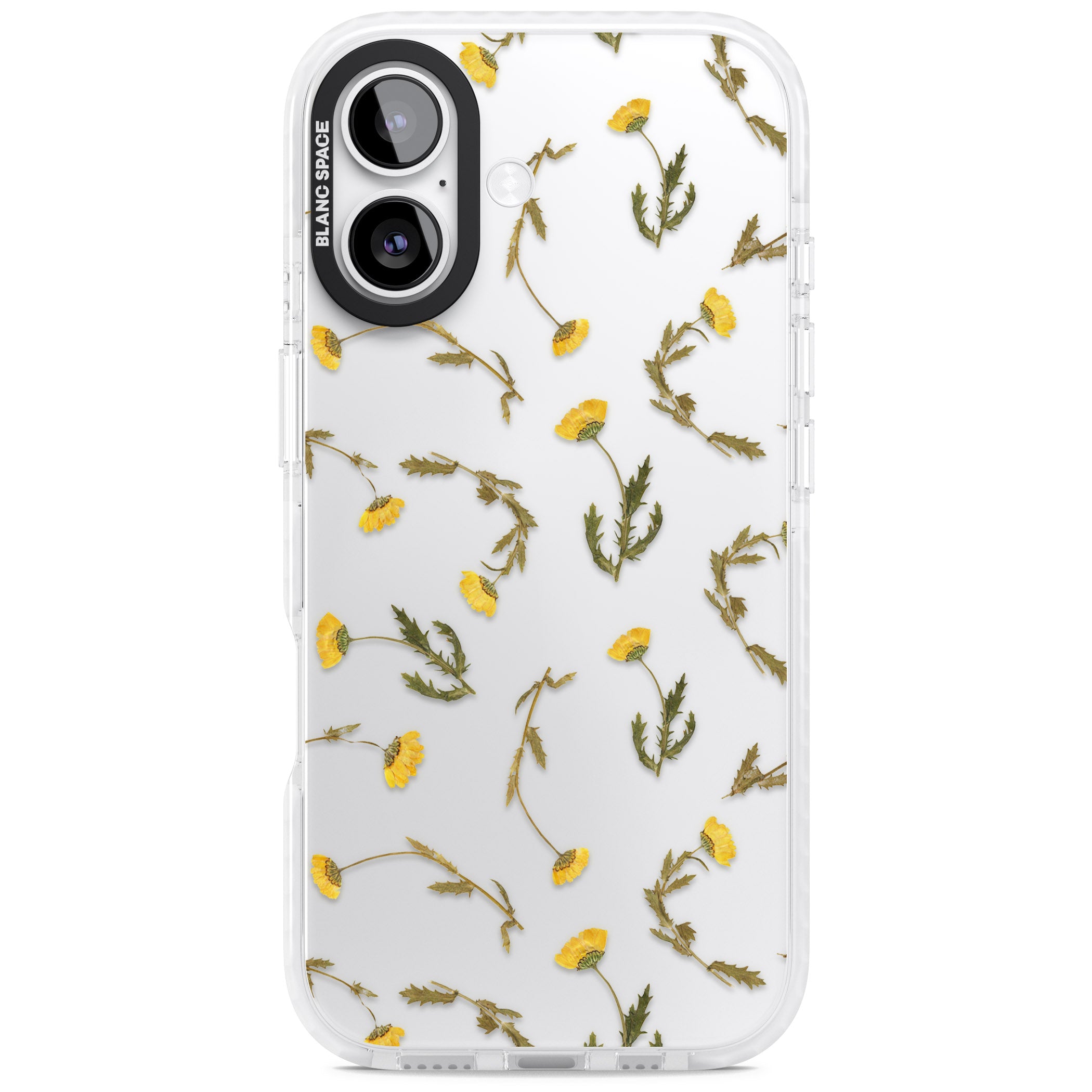Wildflower Yellow iPhone 17 Impact Clear Phone Case