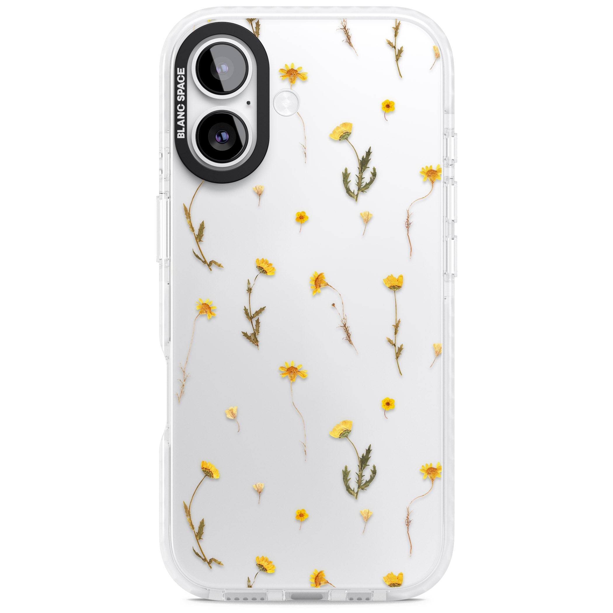 Yellow Wildflower iPhone 17 Impact Clear Phone Case