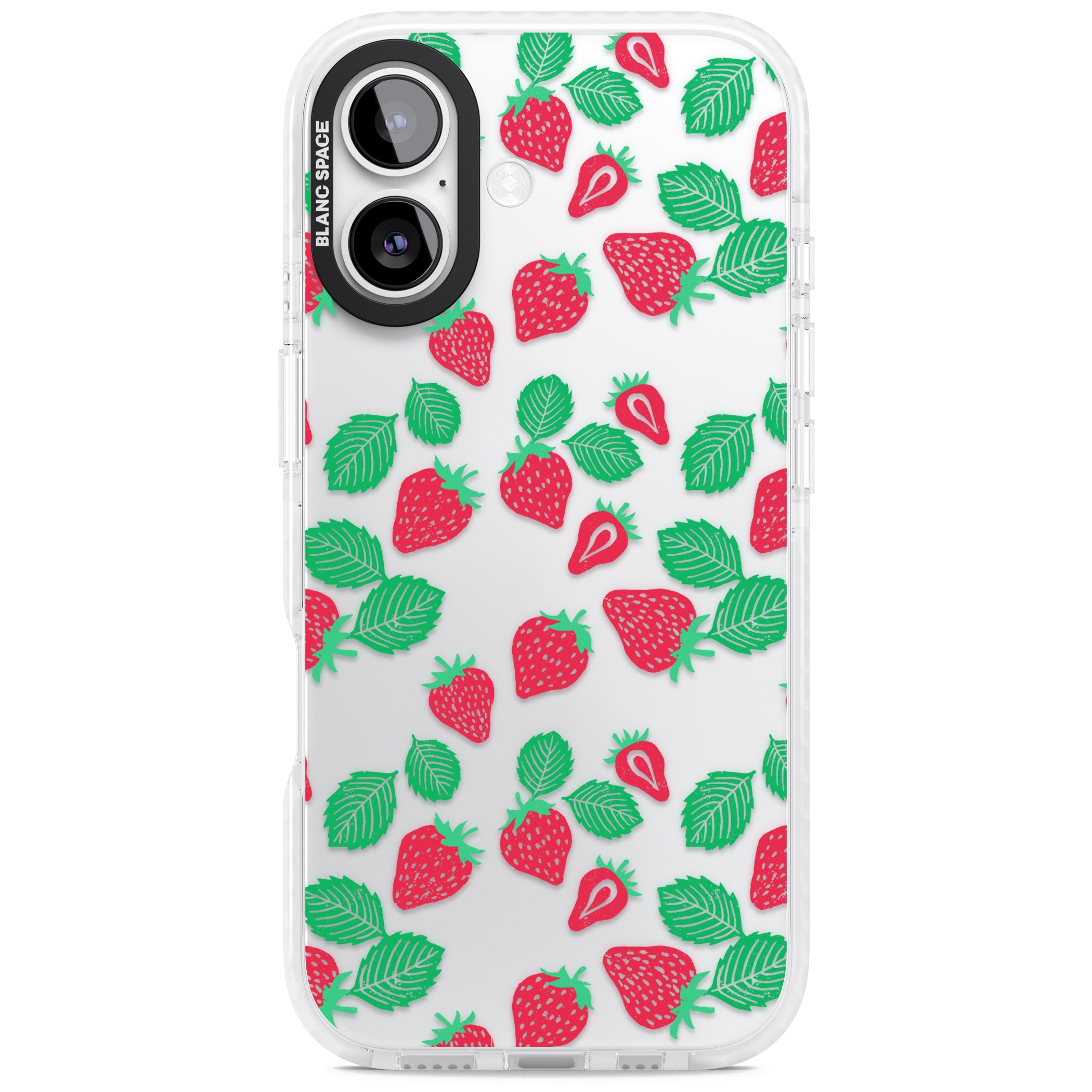 Strawberry Delight iPhone 17 Impact Clear Phone Case