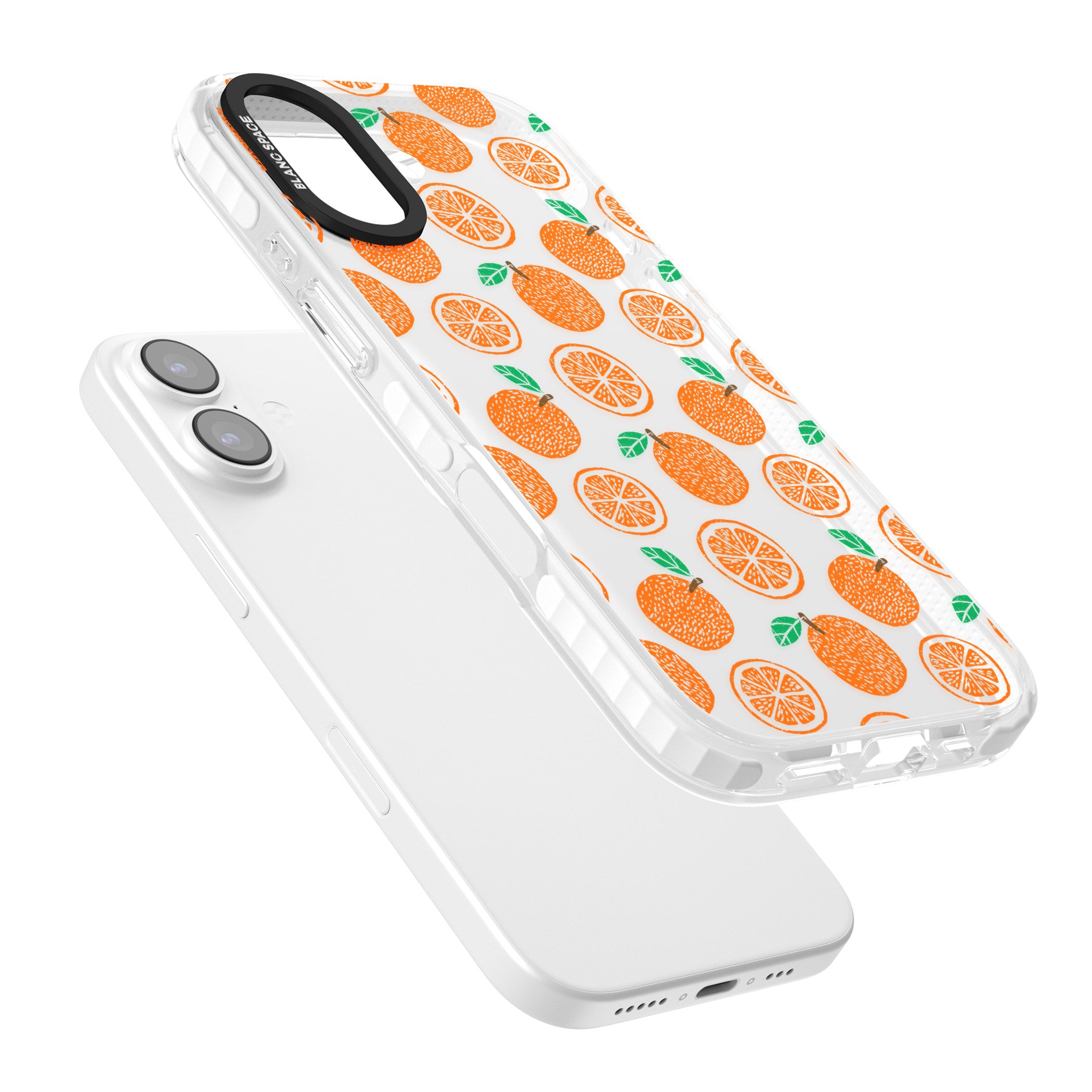 Orange Pattern iPhone 17 Impact Clear Phone Case Colours