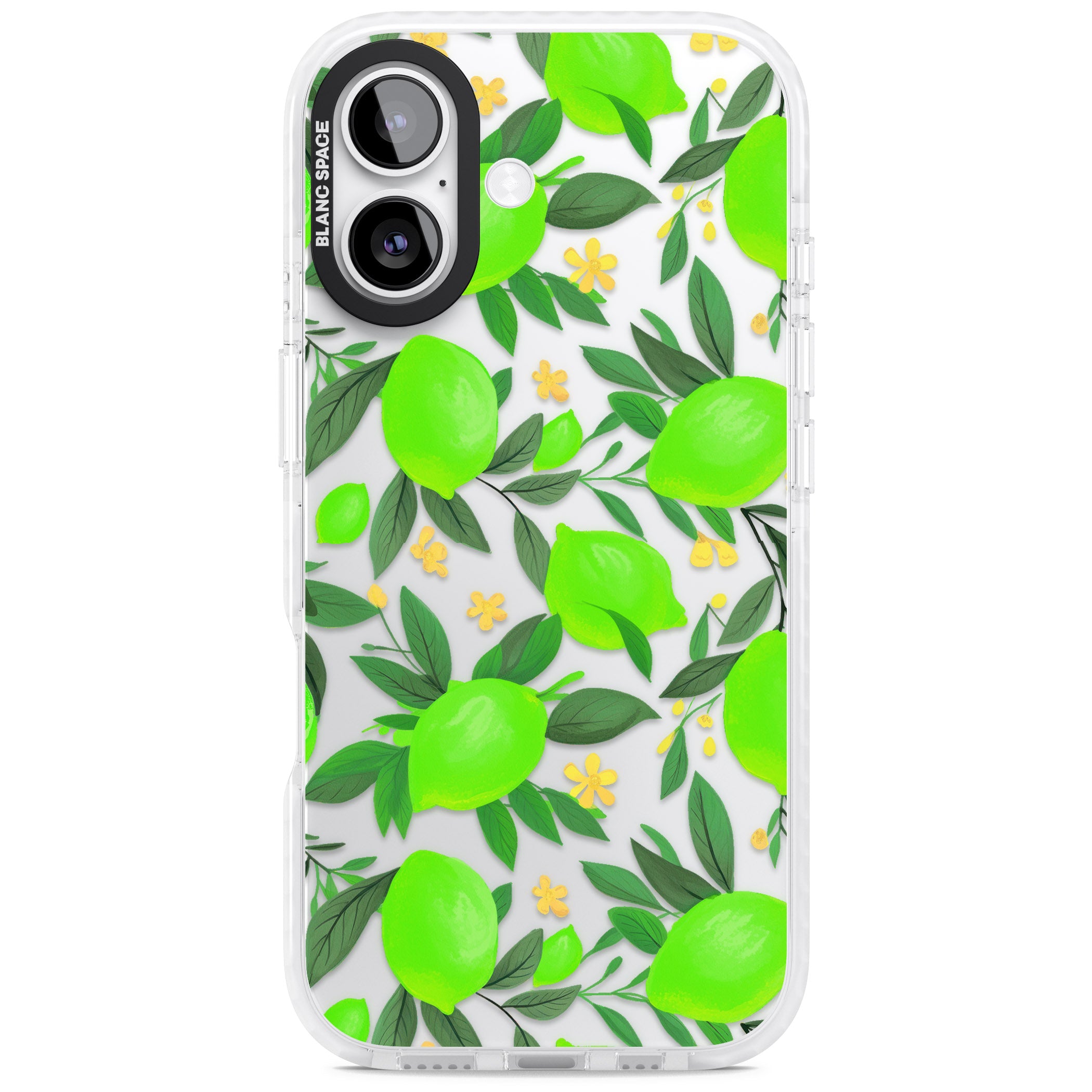 Lime Pattern iPhone 17 Impact Clear Phone Case