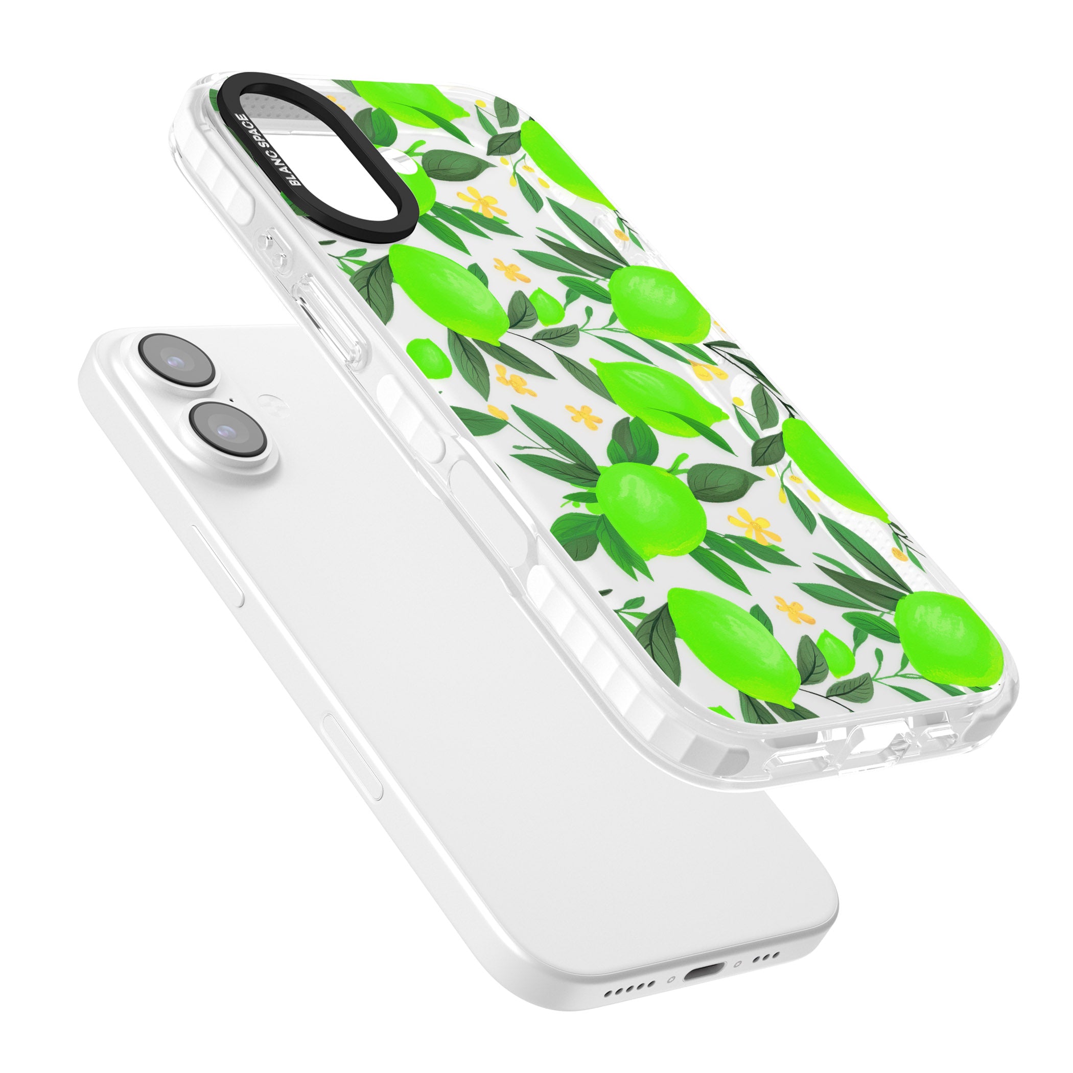 Lime Pattern iPhone 17 Impact Clear Phone Case Colours