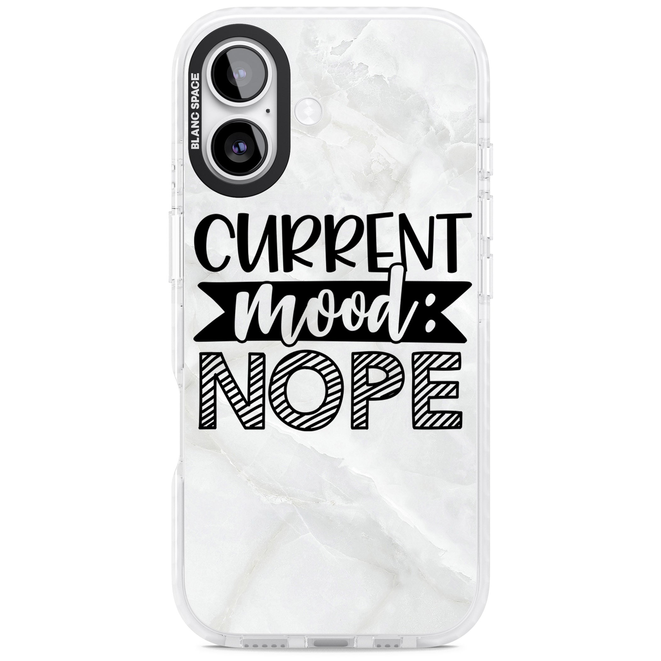 Current Mood Nope iPhone 17 Impact Clear Phone Case