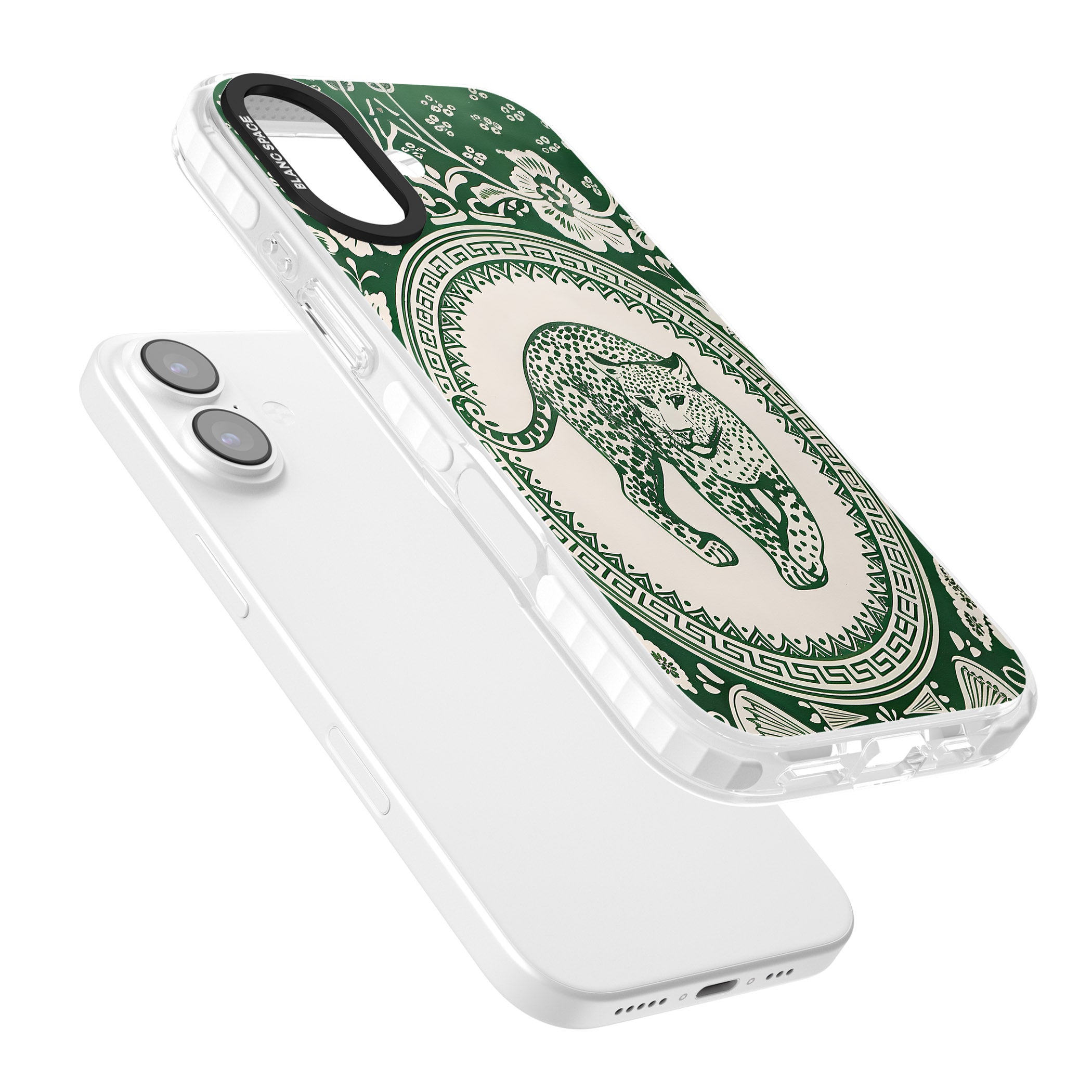 Green Leopard iPhone 17 Impact Clear Phone Case Colours