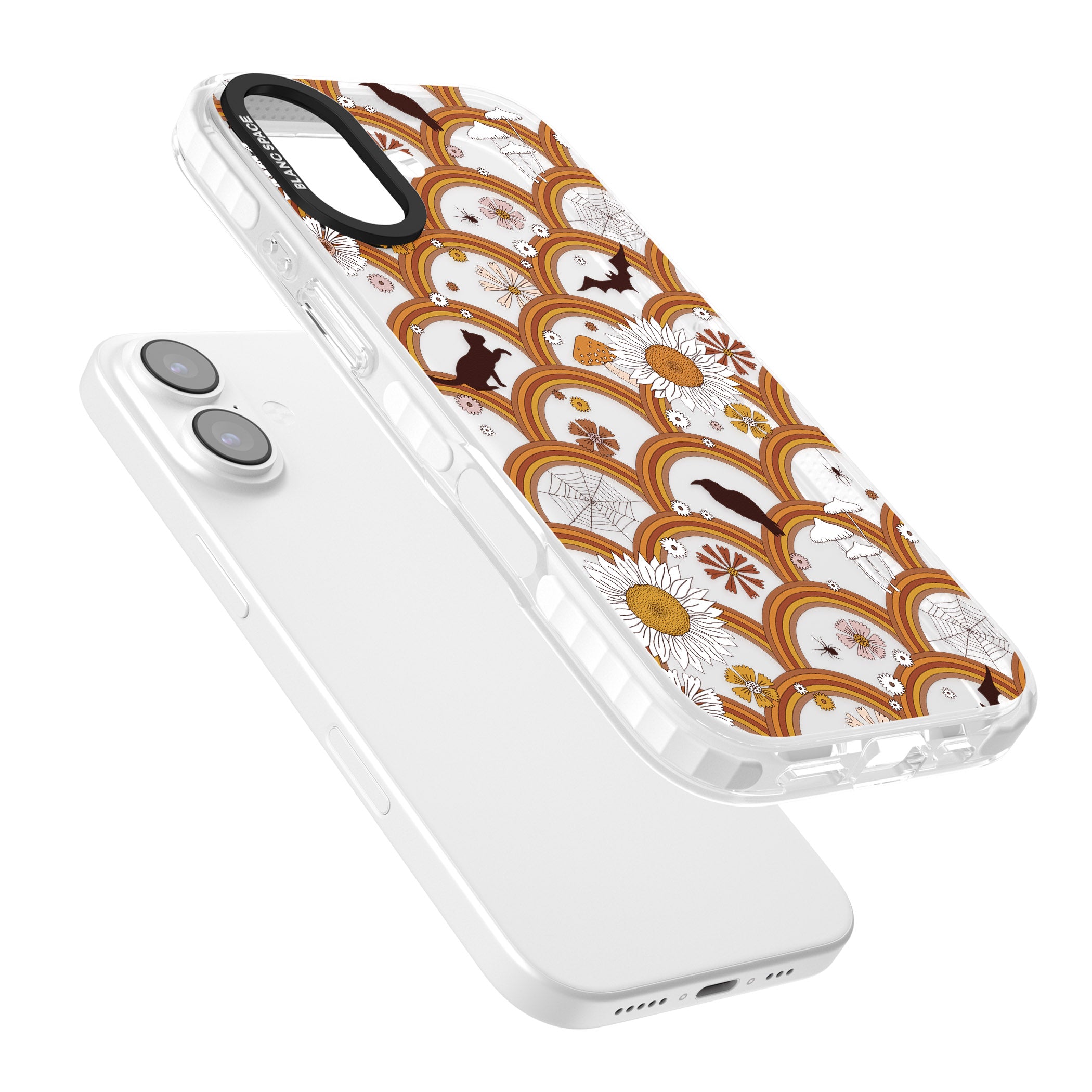 Halloween Rainbows iPhone 17 Impact Clear Phone Case Colours