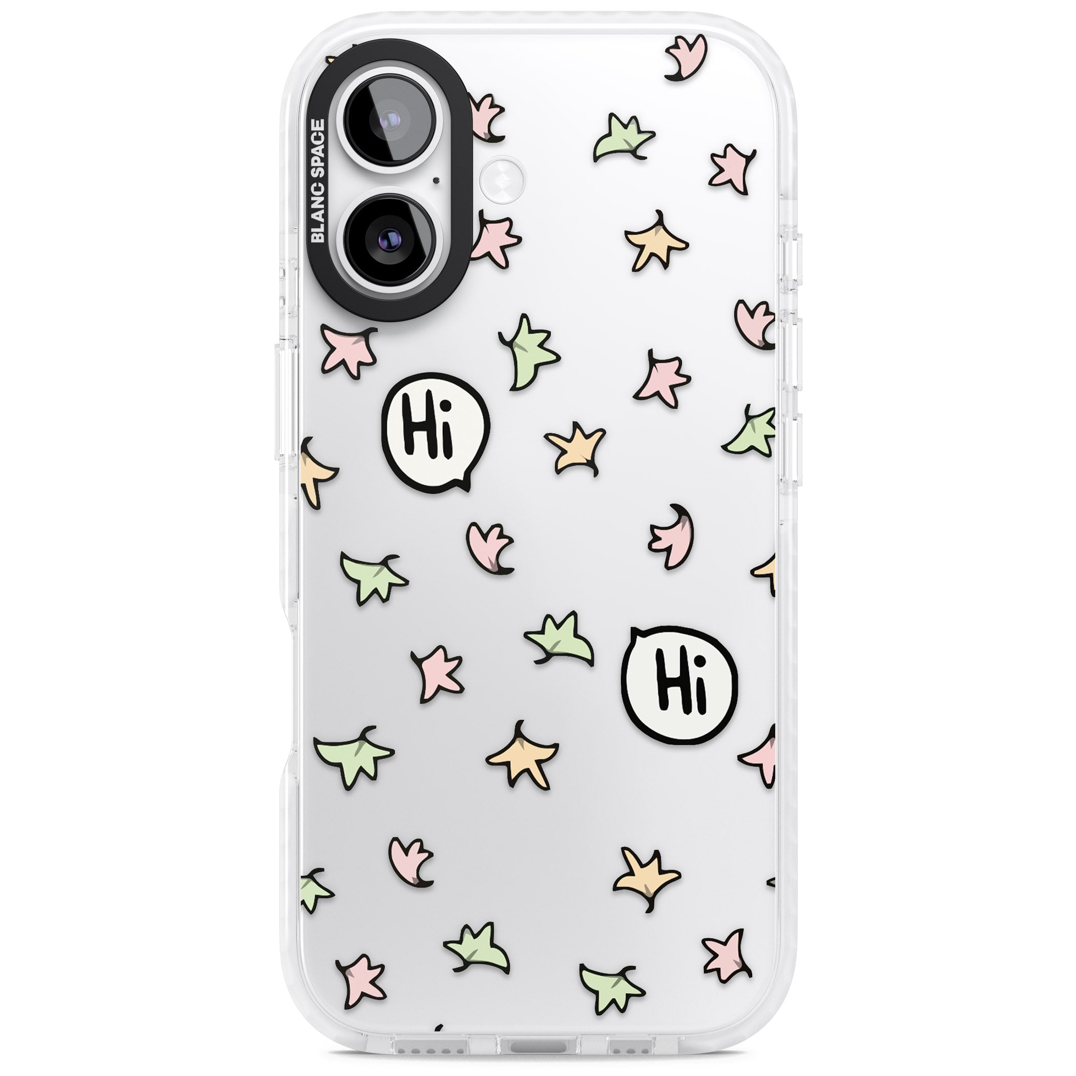 Heartstopper Leaves Pattern iPhone 17 Impact Clear Phone Case