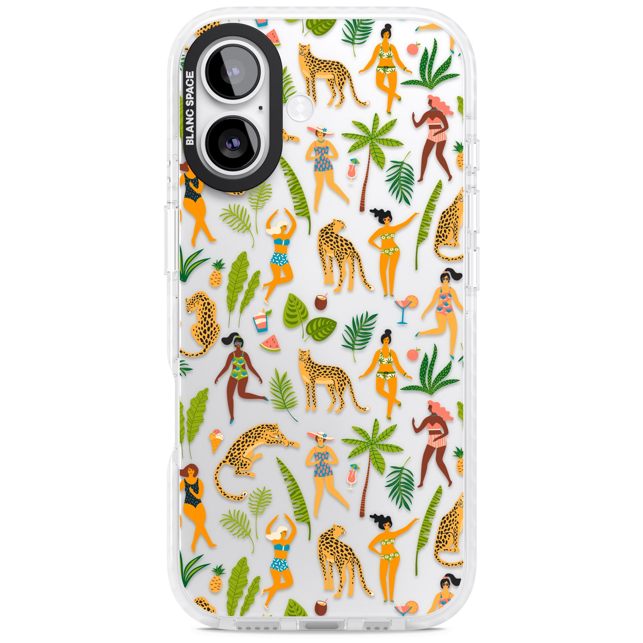 Tropical Party Vibes iPhone 17 Impact Clear Phone Case