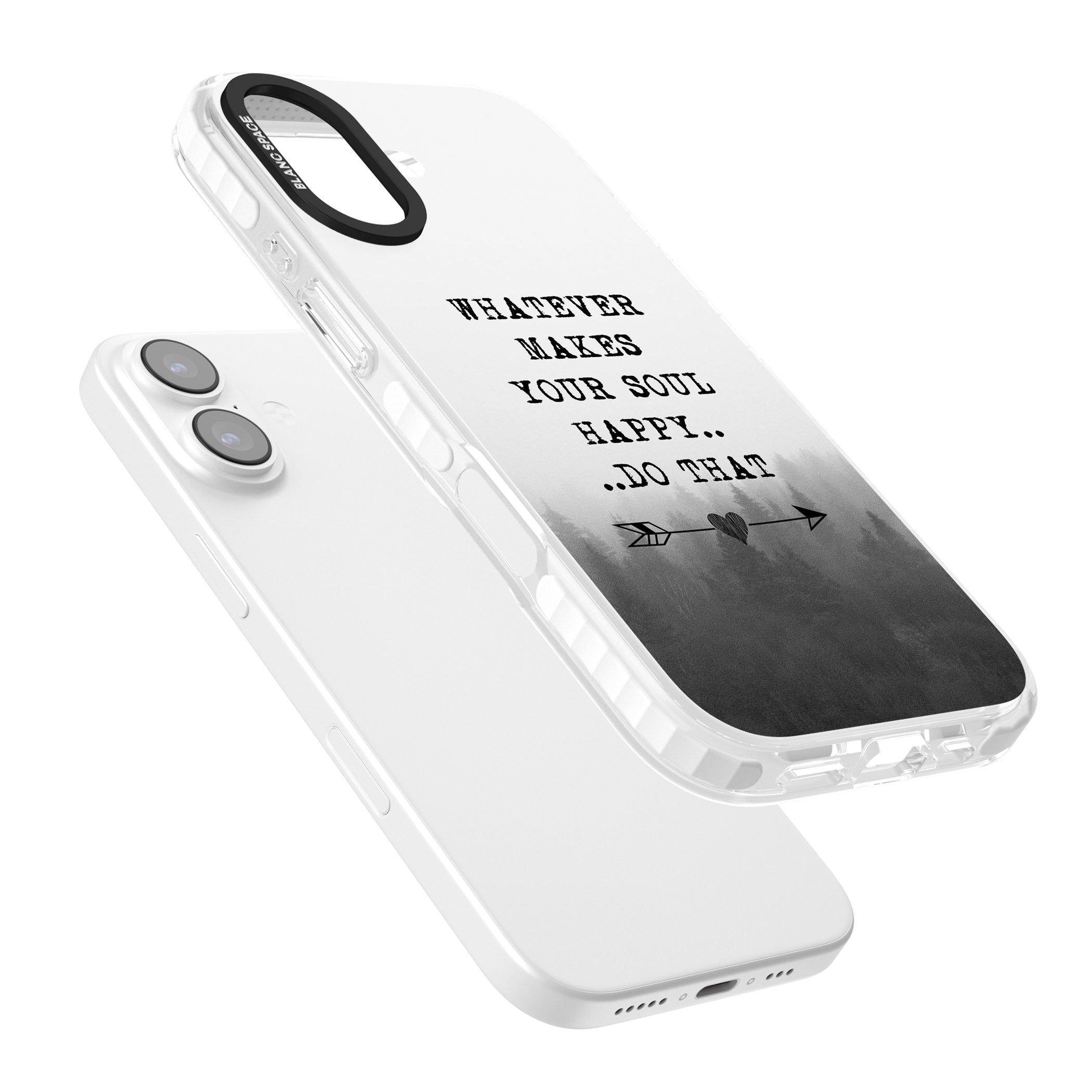 Whatever Makes Your Soul Quote iPhone 17 Impact Clear Phone Case Colours