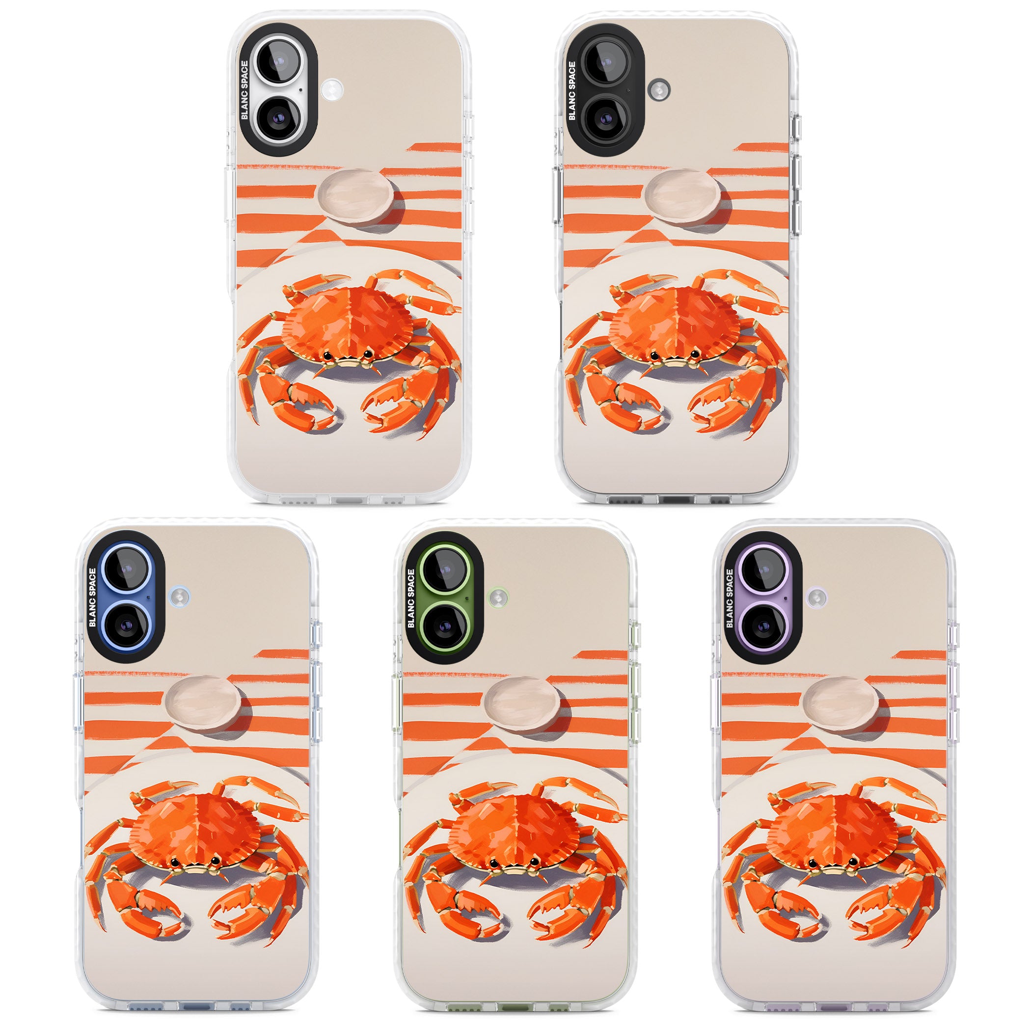 Beach Crab iPhone 17 Impact Clear Phone Case APT Impact Protection