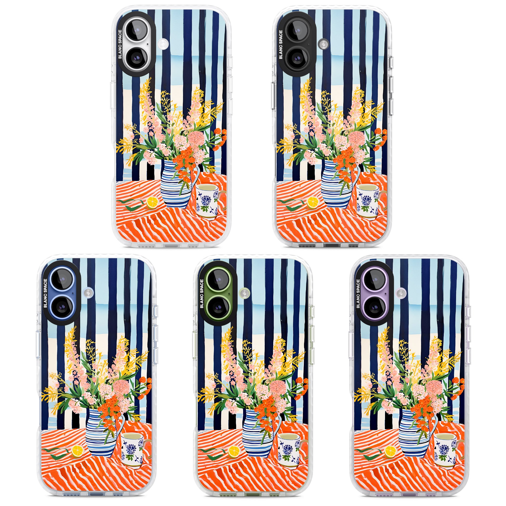 Seaside Flowers iPhone 17 Impact Clear Phone Case APT Impact Protection