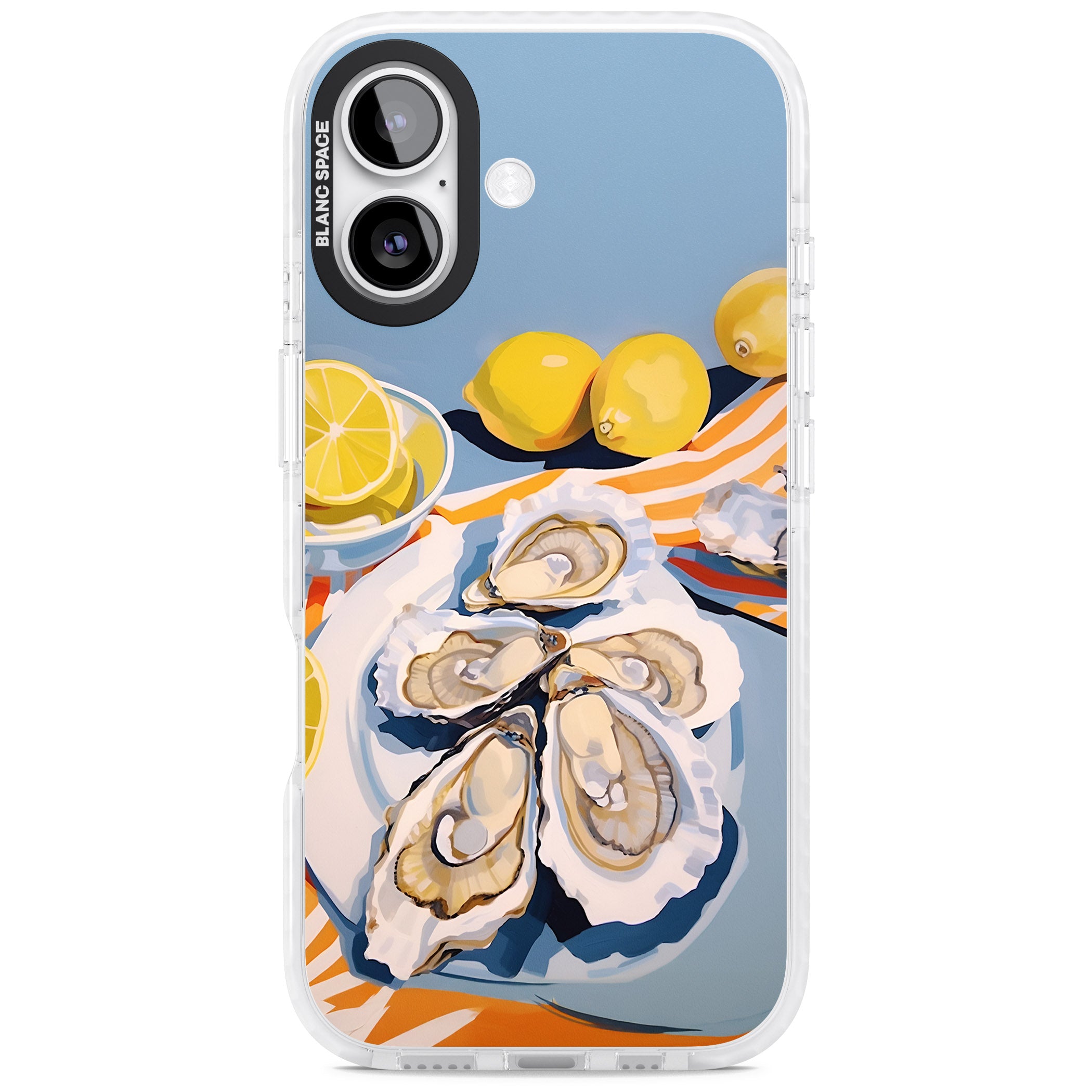 Fresh Oysters & Lemons iPhone 17 Impact Clear Phone Case