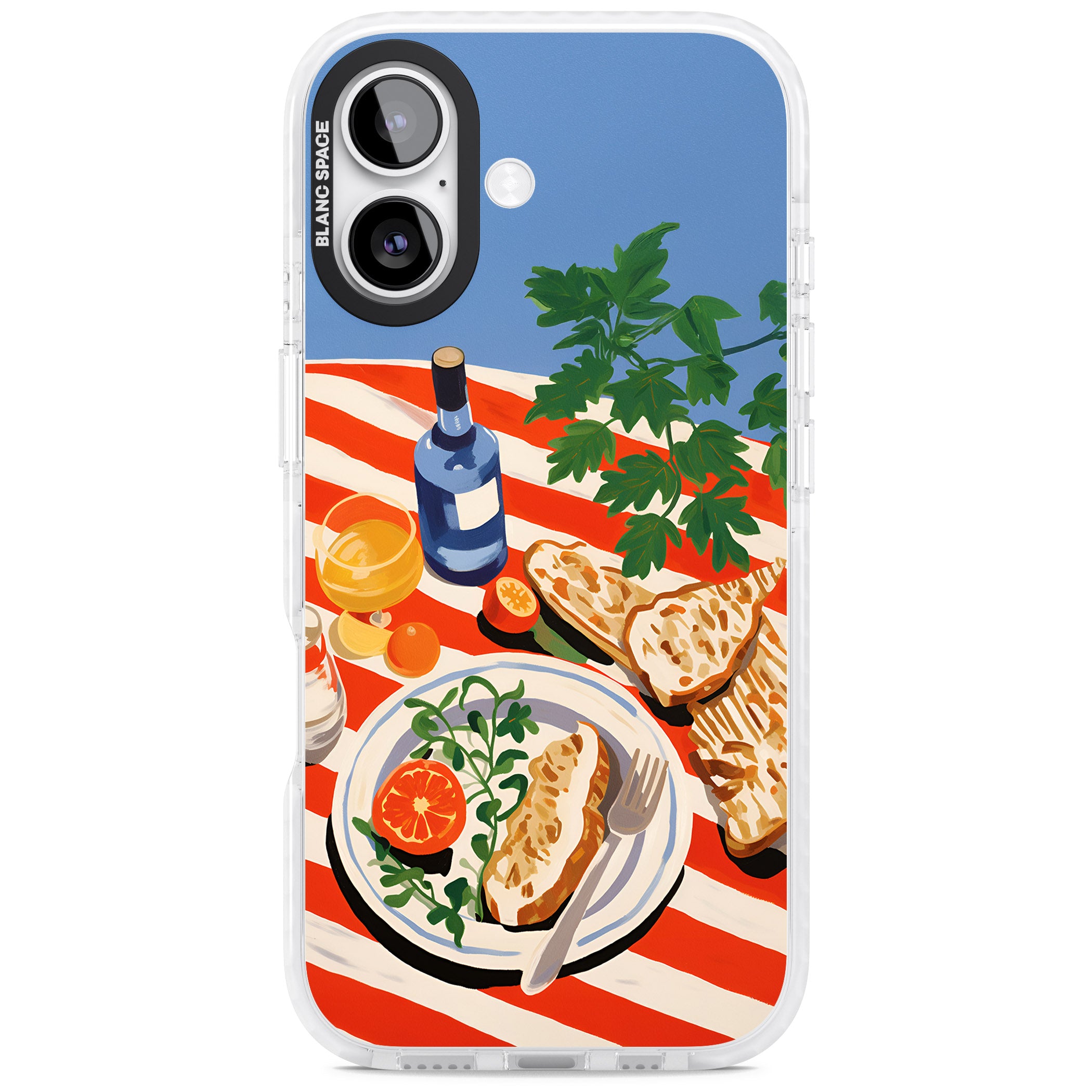 Mediterranean Lunch Table iPhone 17 Impact Clear Phone Case