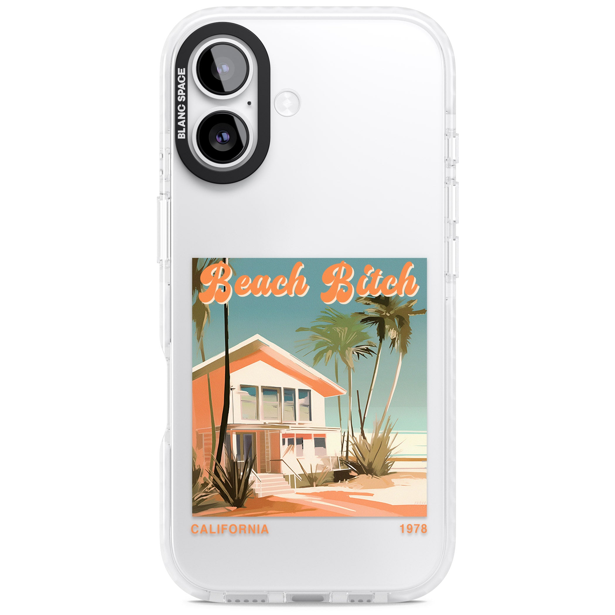 Beach B*tch iPhone 17 Impact Clear Phone Case