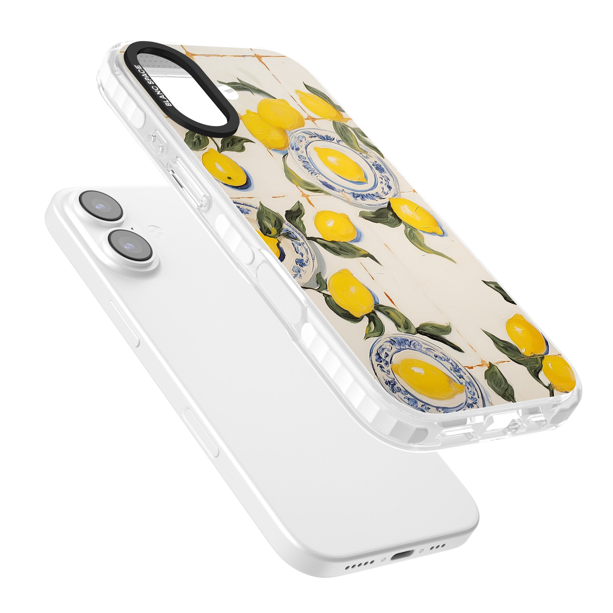 Lemons & Porcelain iPhone 17 Impact Clear Phone Case Colours