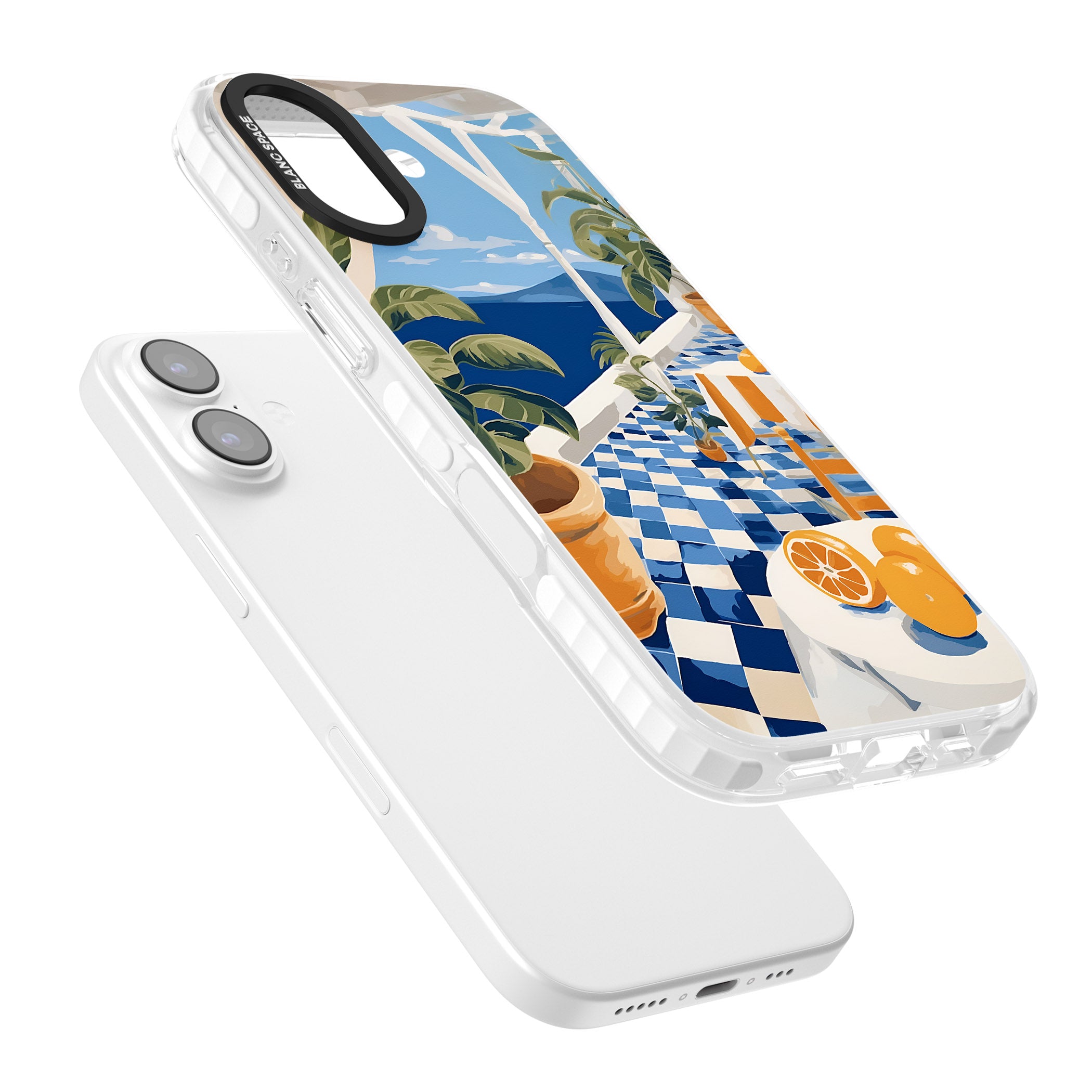 Greek Balcony iPhone 17 Impact Clear Phone Case Colours