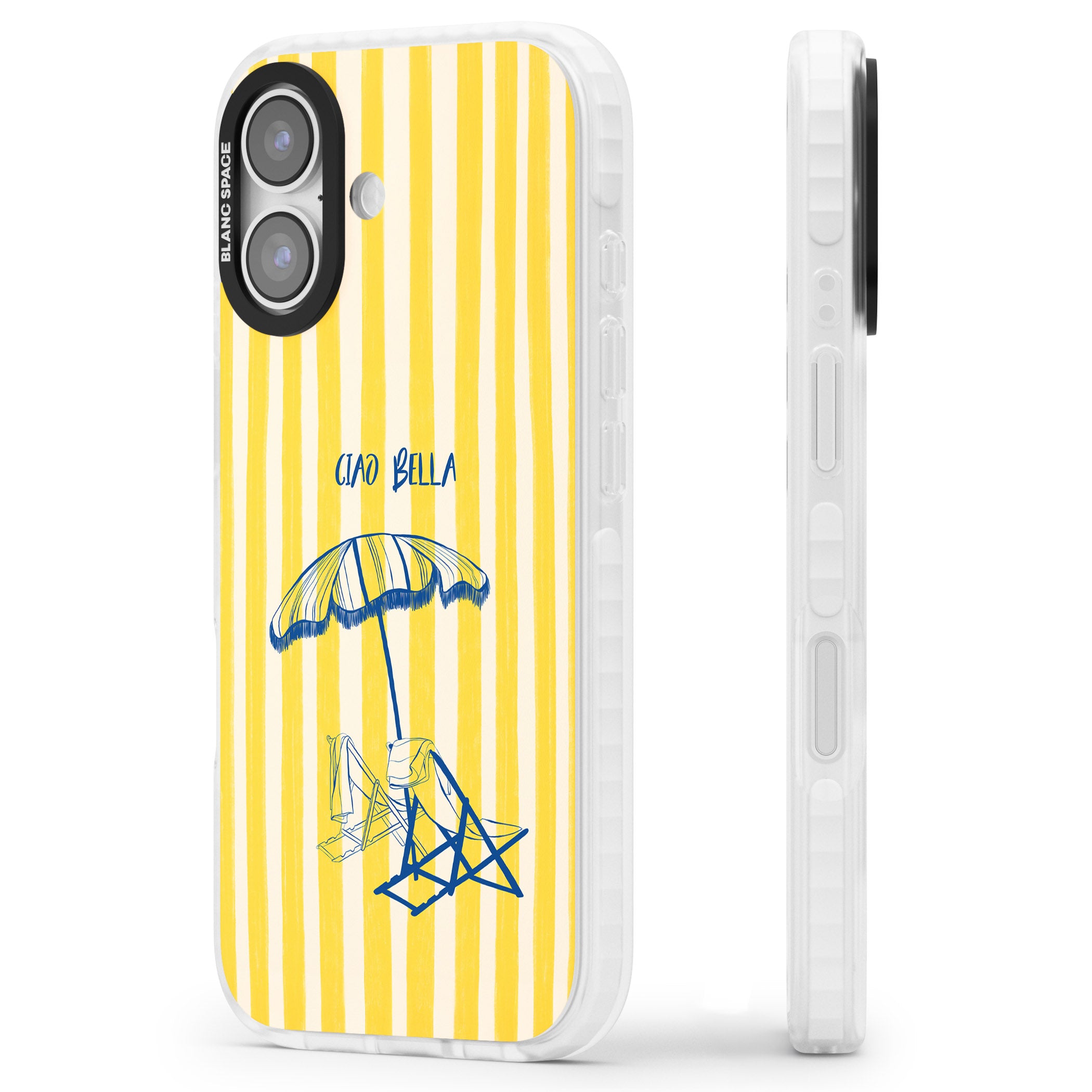 Ciao Bella iPhone 17 Impact Clear Phone Case Side Profile