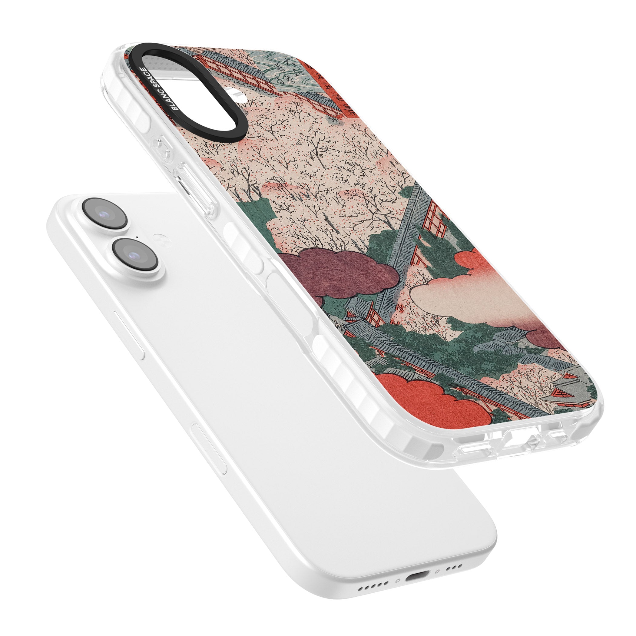 Vintage Japanese Illustrations Japanese City iPhone 17 Impact Clear Phone Case Colours