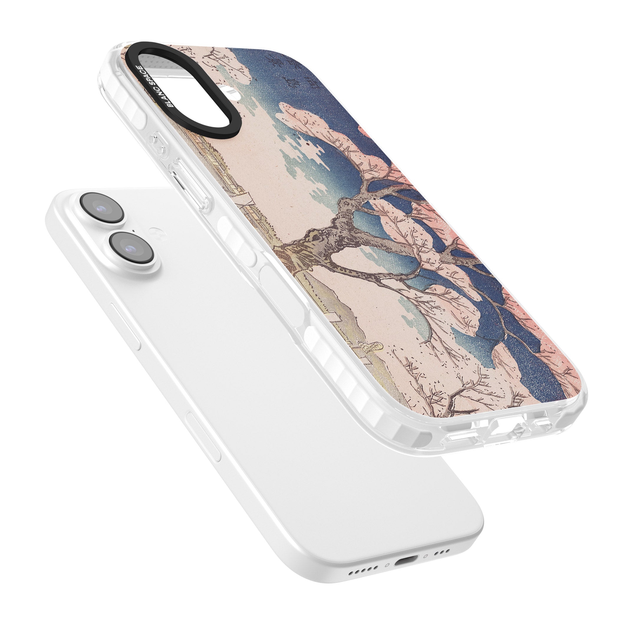 Vintage Japanese Illustrations Cherry Tree iPhone 17 Impact Clear Phone Case Colours